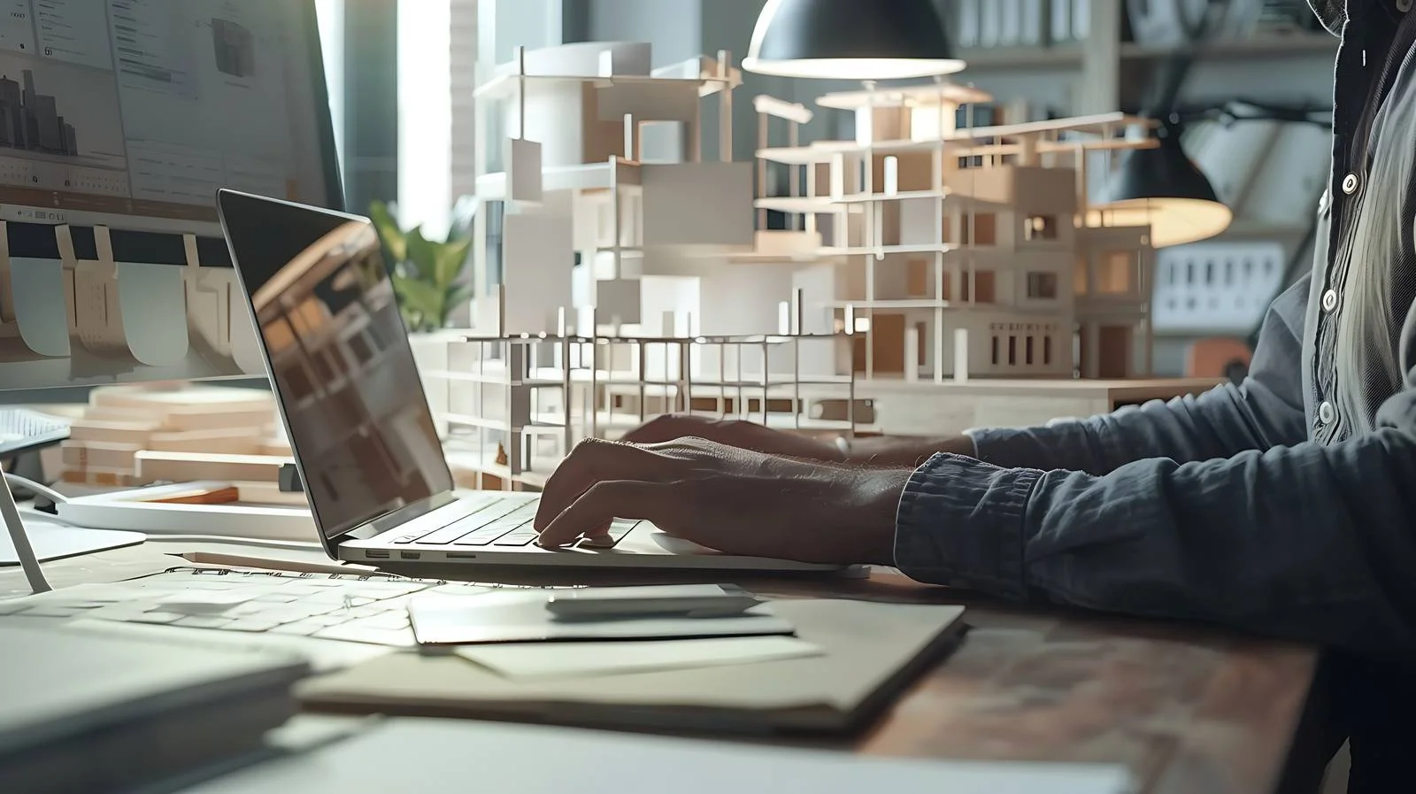 Architect Laptop Inspection in Office — free download from Dotvec