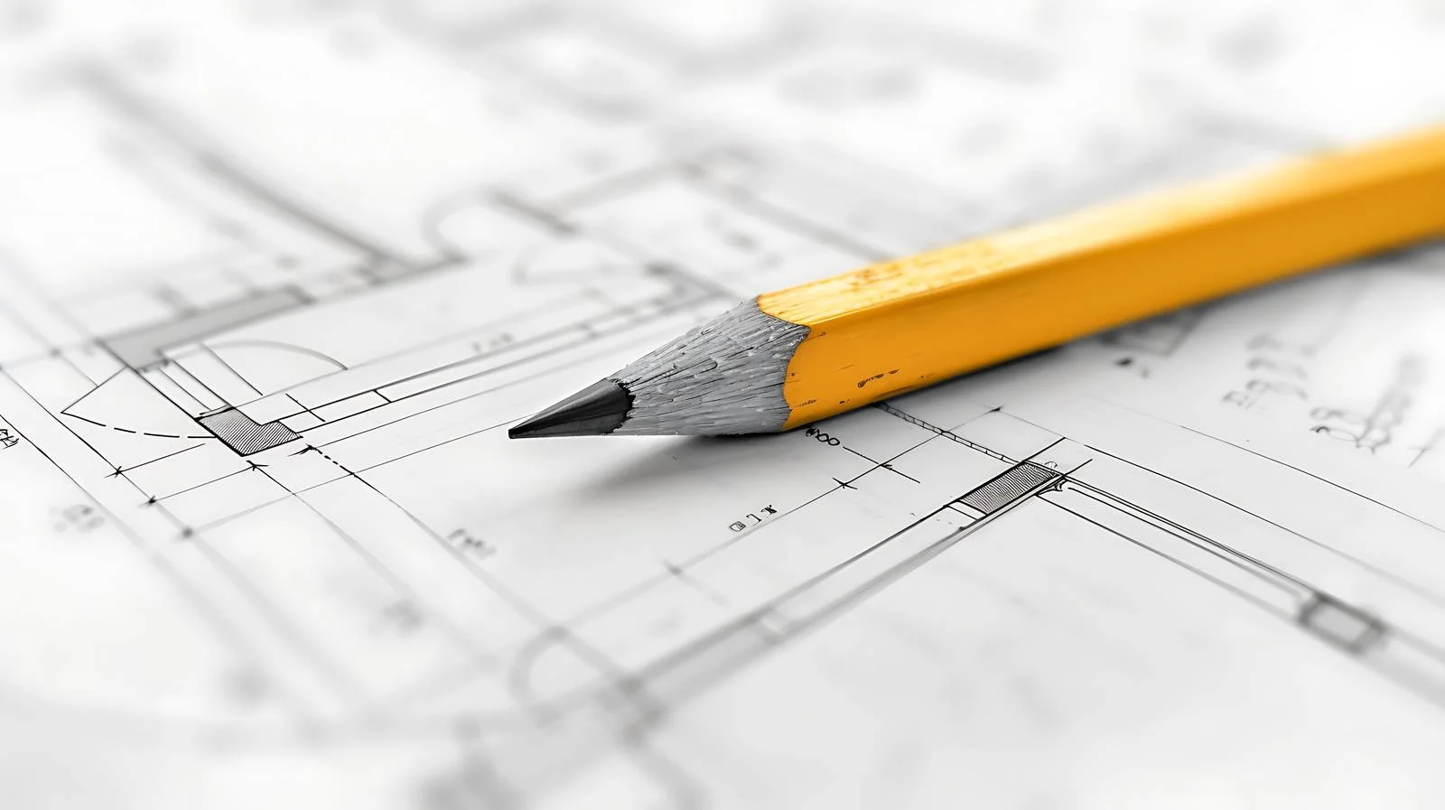 Architects Blueprint Sketching House Design — free download from Dotvec