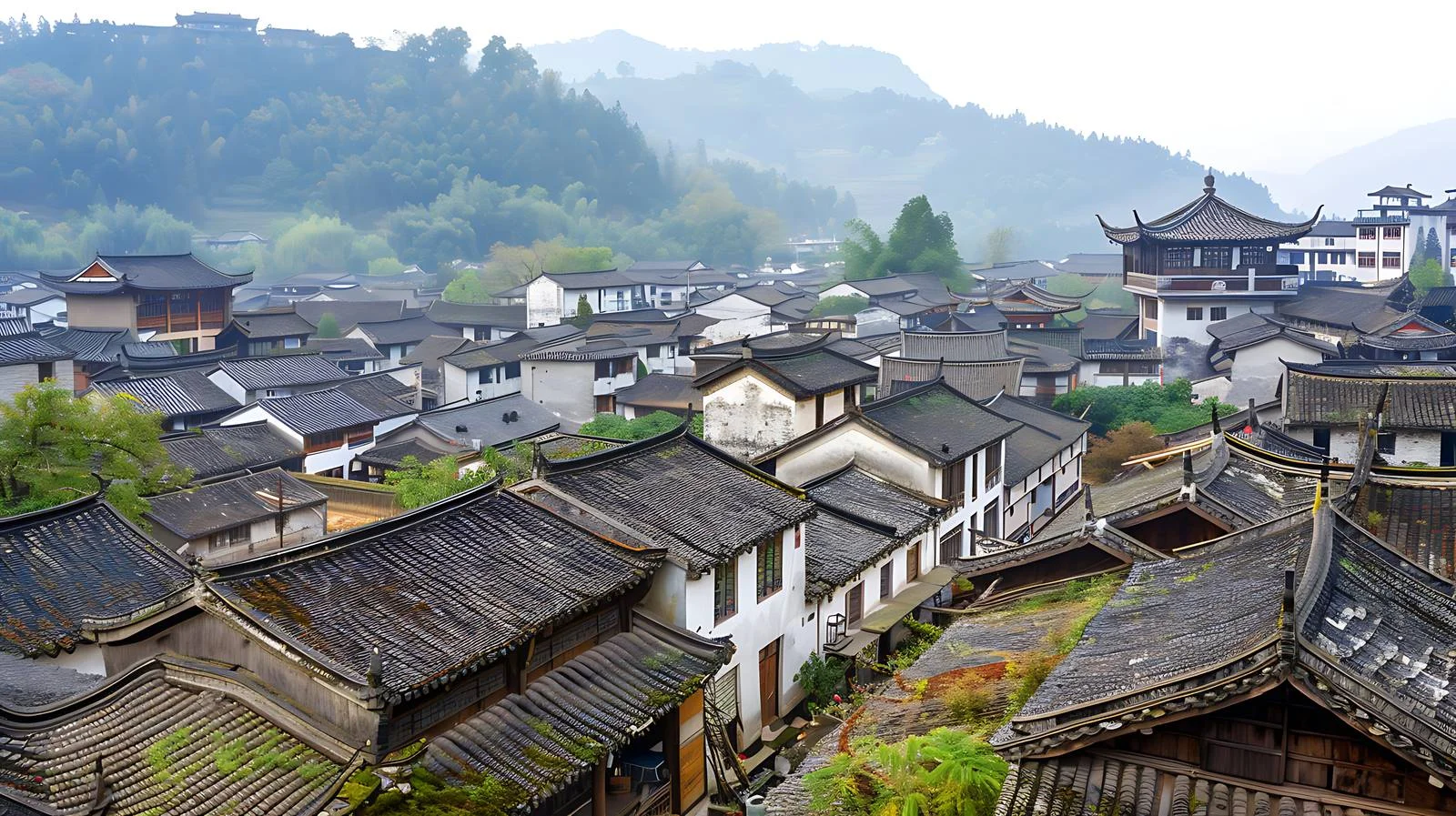 Enchanting Architecture in Jujing, Wuyuan, Jiangxi — free download from Dotvec