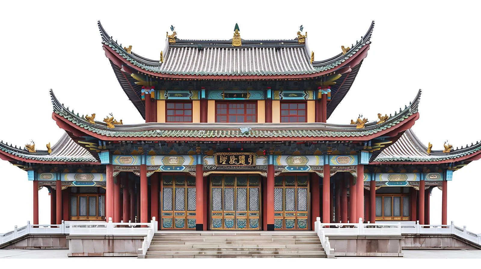 Sichuan Sedalaronggou Buddhist Academia Facade — free download from Dotvec