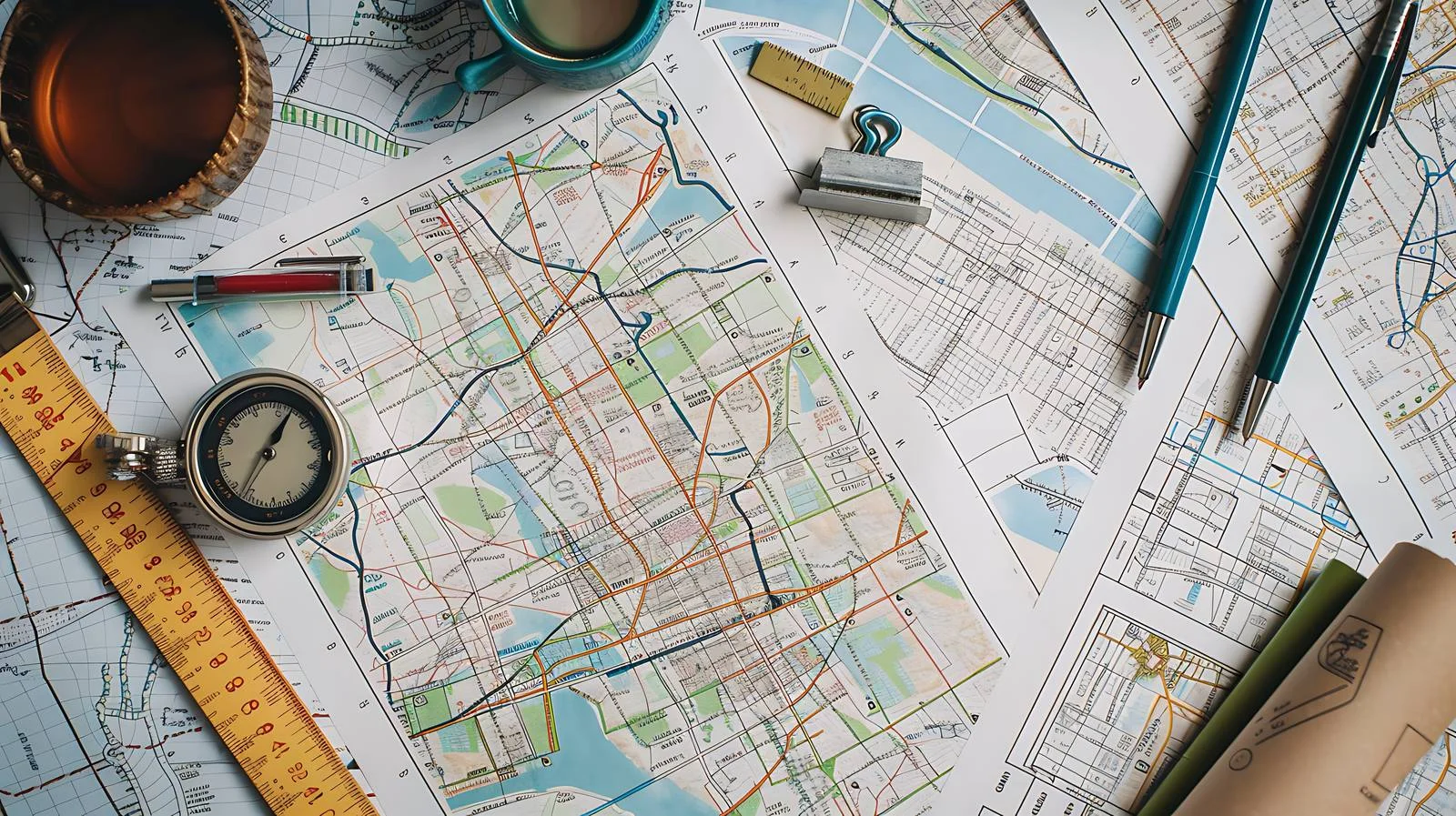 Urban Planning and Route Map Overview – free urbanization image from Dotvec