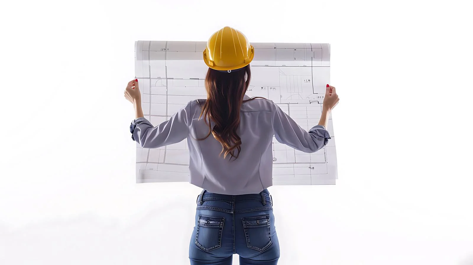 Modern Architectural Design Blueprint Illustration — free download from Dotvec