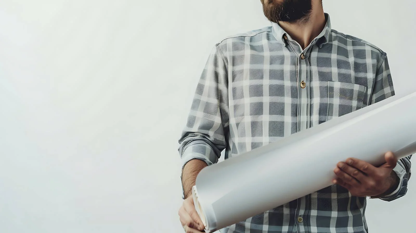 Professional Architect with Building Plans — free download from Dotvec