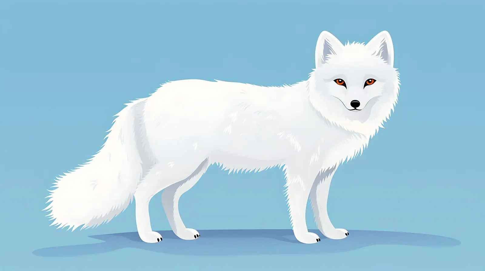 Arctic Fox Wildlife Illustration — free download from Dotvec