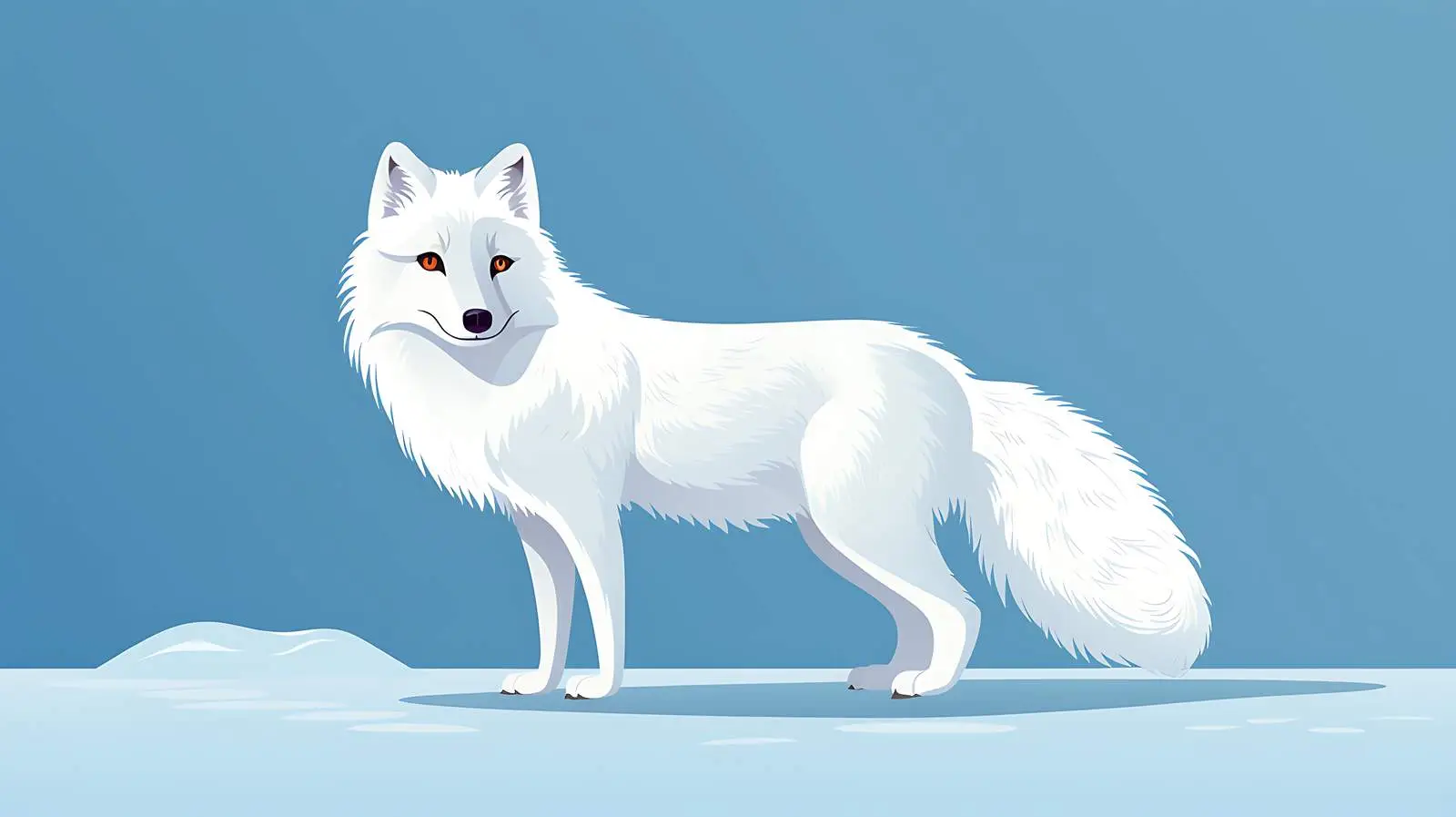 Arctic Fox Illustration — free download from Dotvec