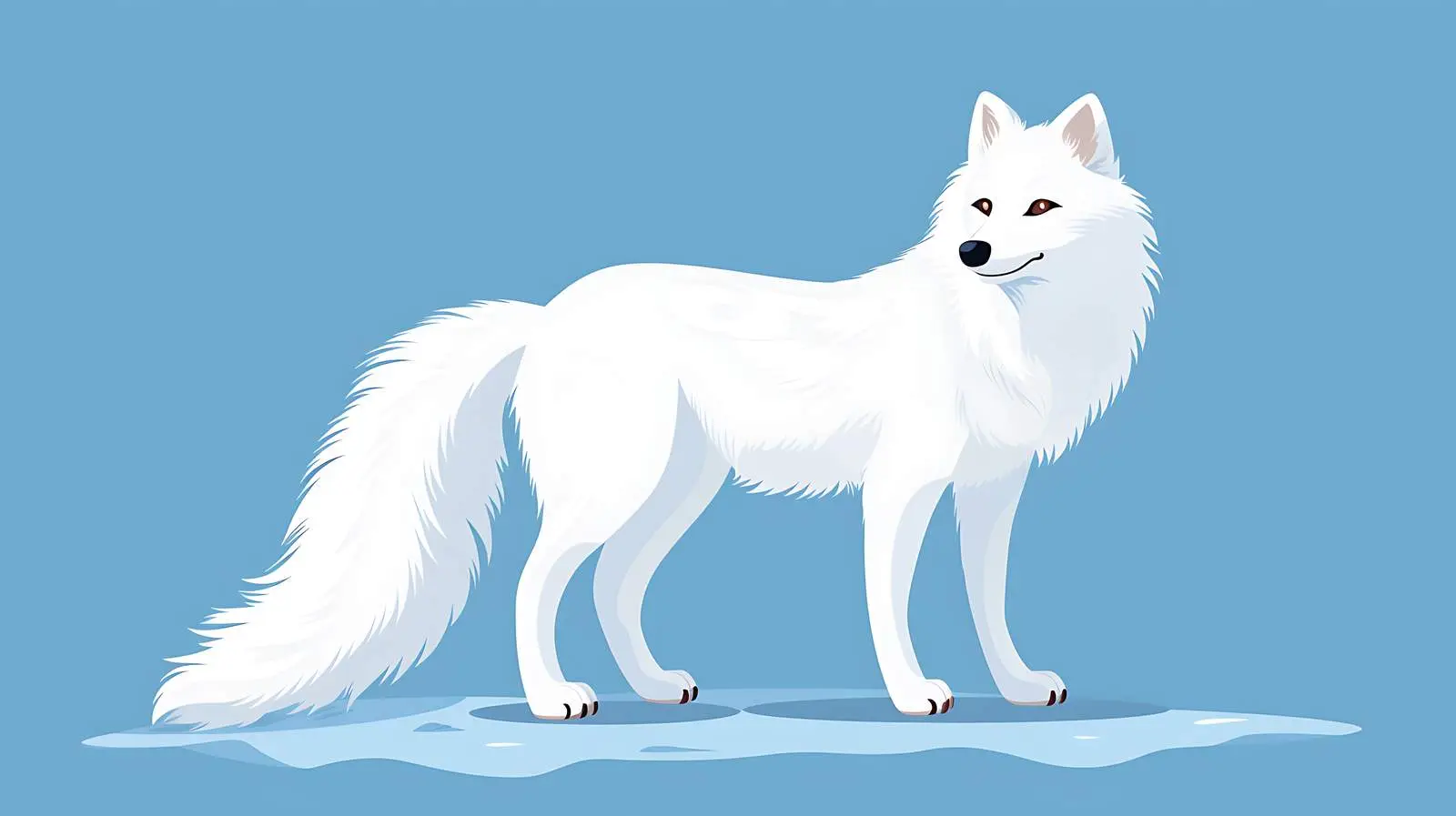 Arctic Fox Illustration — free download from Dotvec