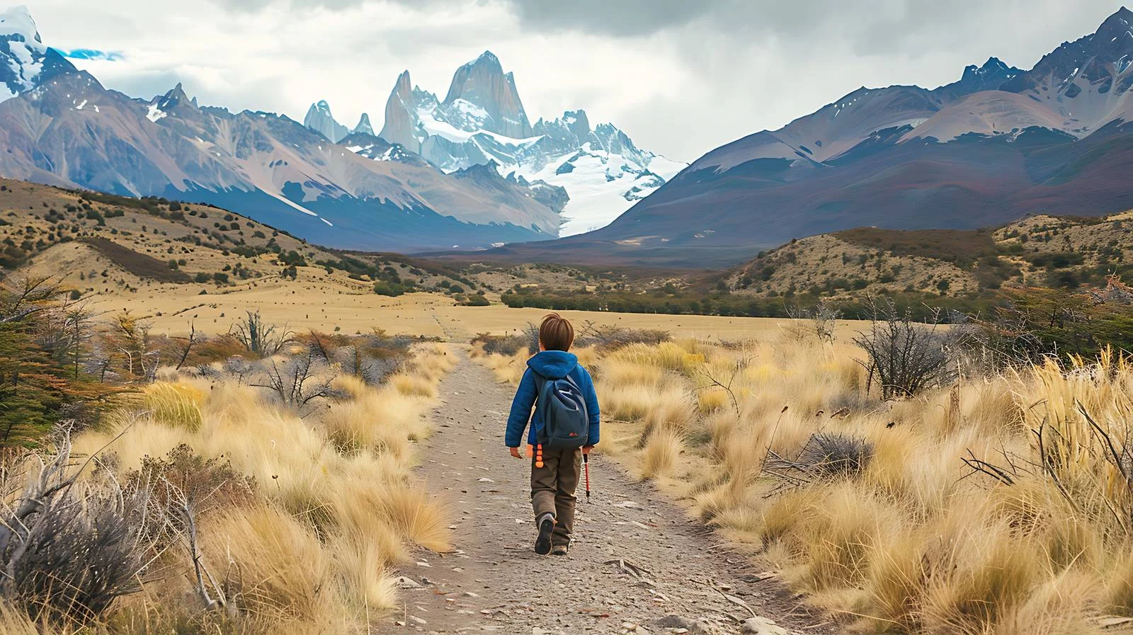 Exploring El Chalten: Young Hiker — free download from Dotvec