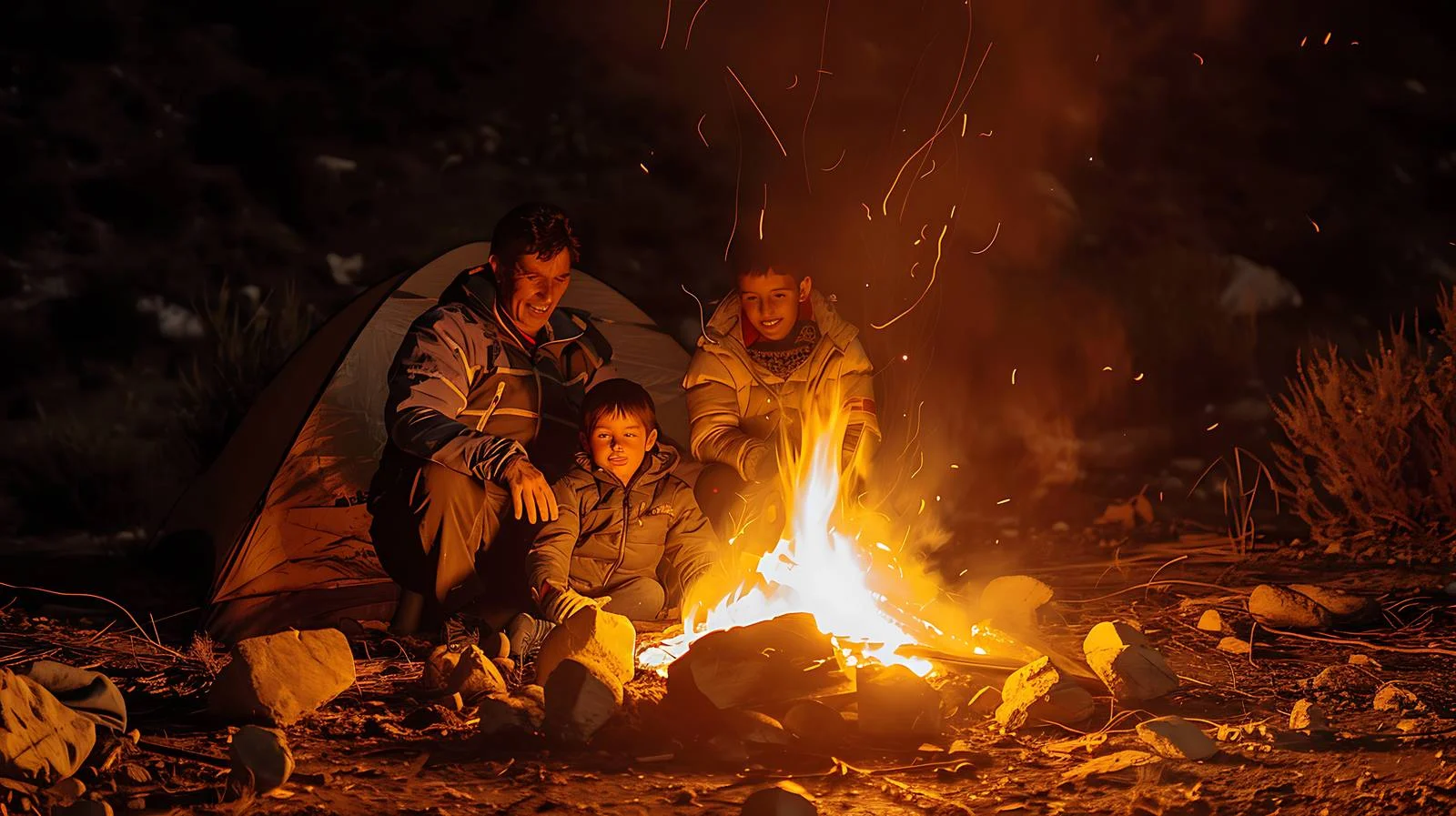 Family Enjoying Lago Futalaufquen in Patagonia — free download from Dotvec