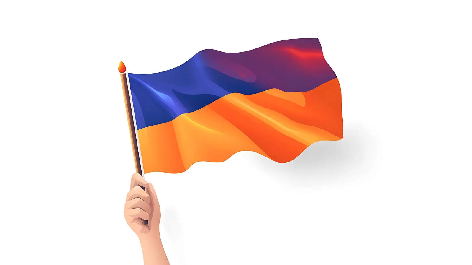 Armenia Flag Hand Icon — free download from Dotvec