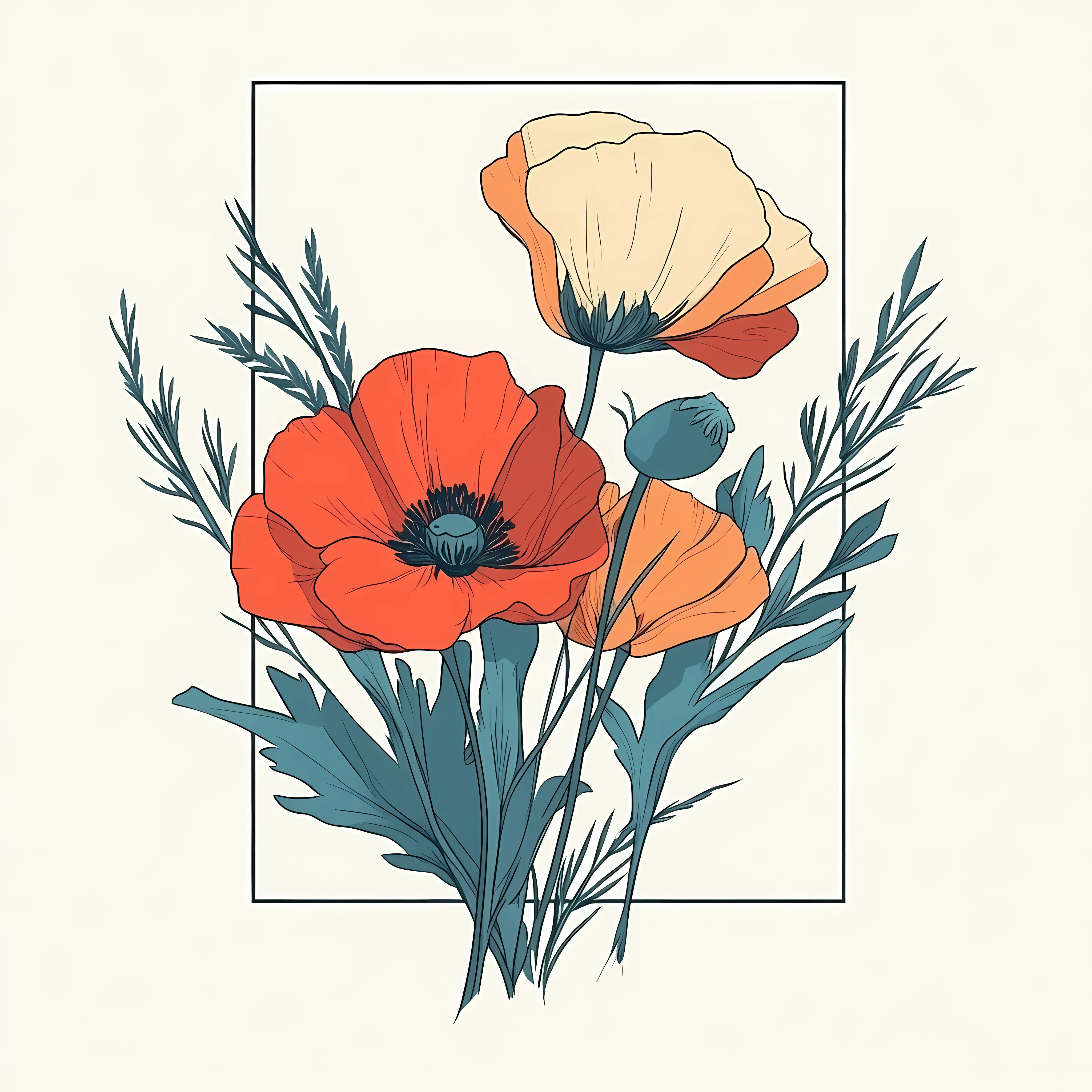Beautiful Blooming Floral Art Arrangement — free download from Dotvec