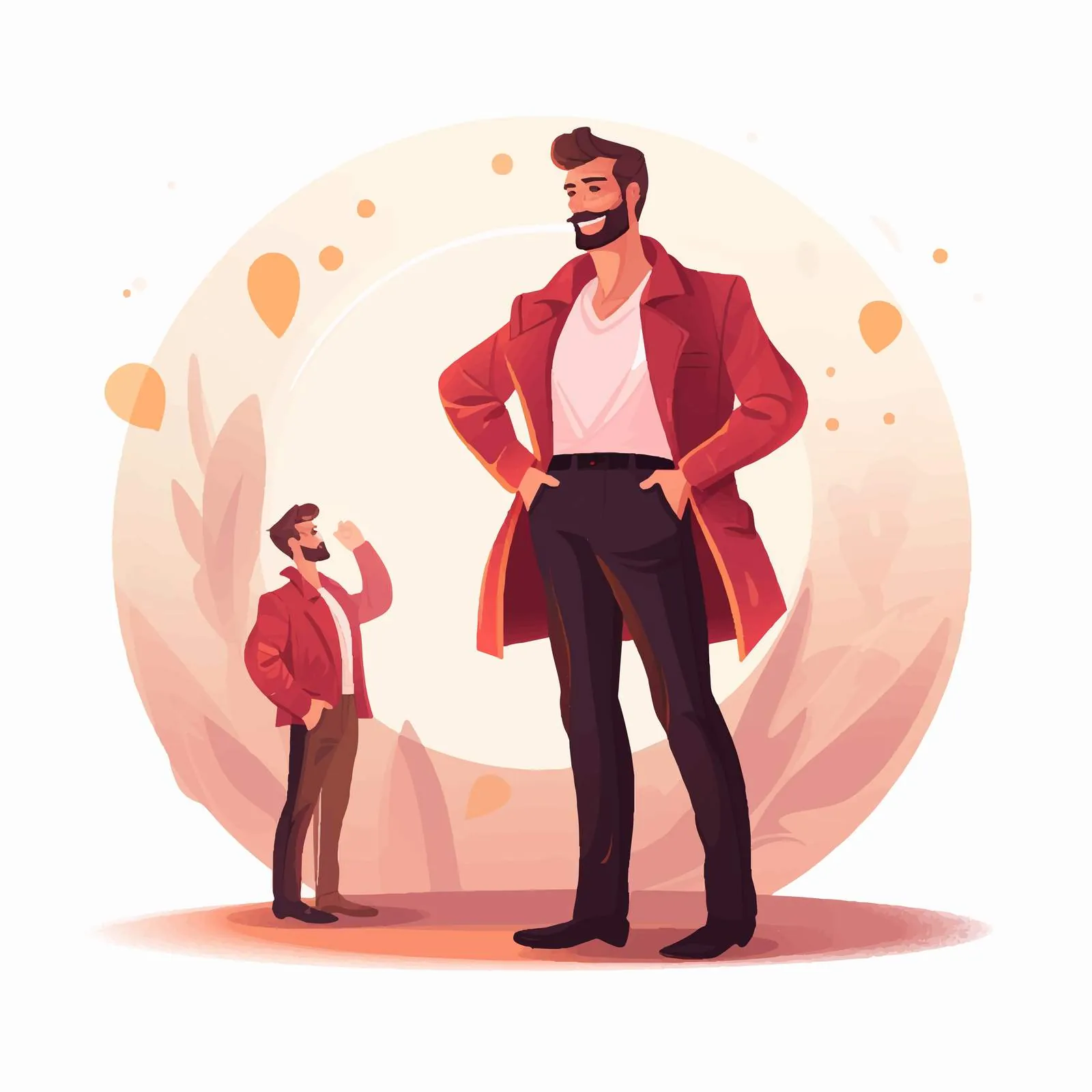 Confident Man with Pride and Attitude Vector — free download from Dotvec