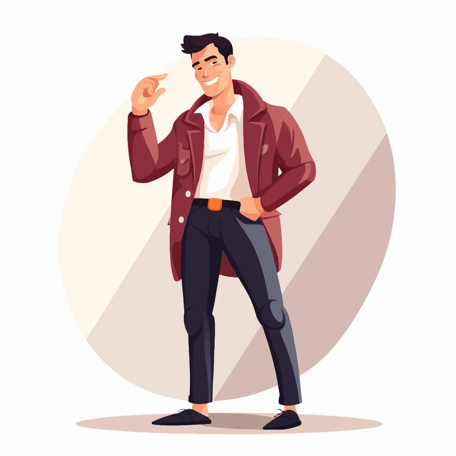 Confident Man Feeling Proud and Arrogant — free download from Dotvec