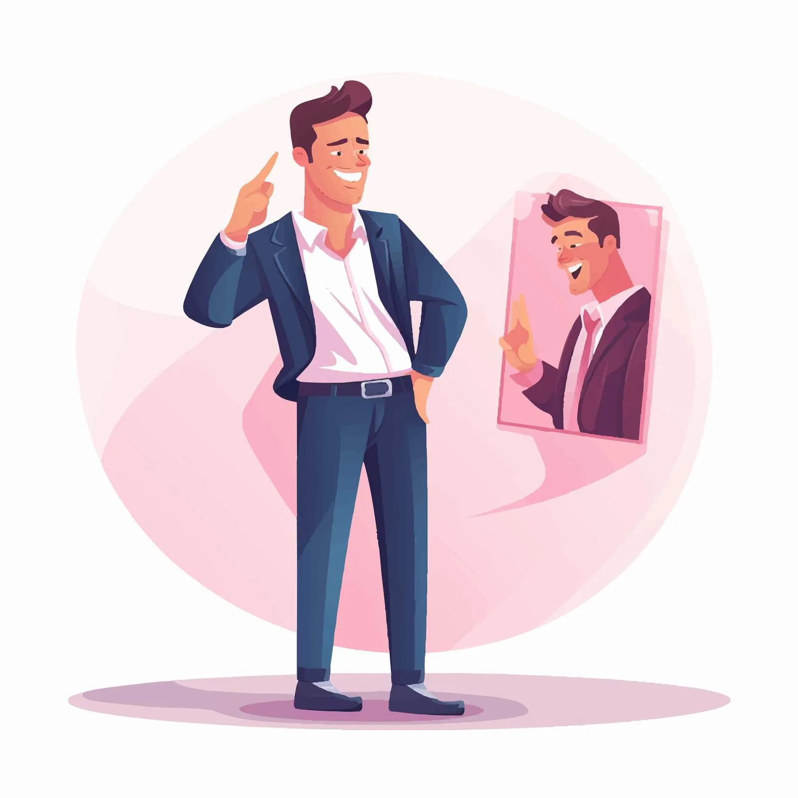 Confident Man Embracing His Pride — free download from Dotvec