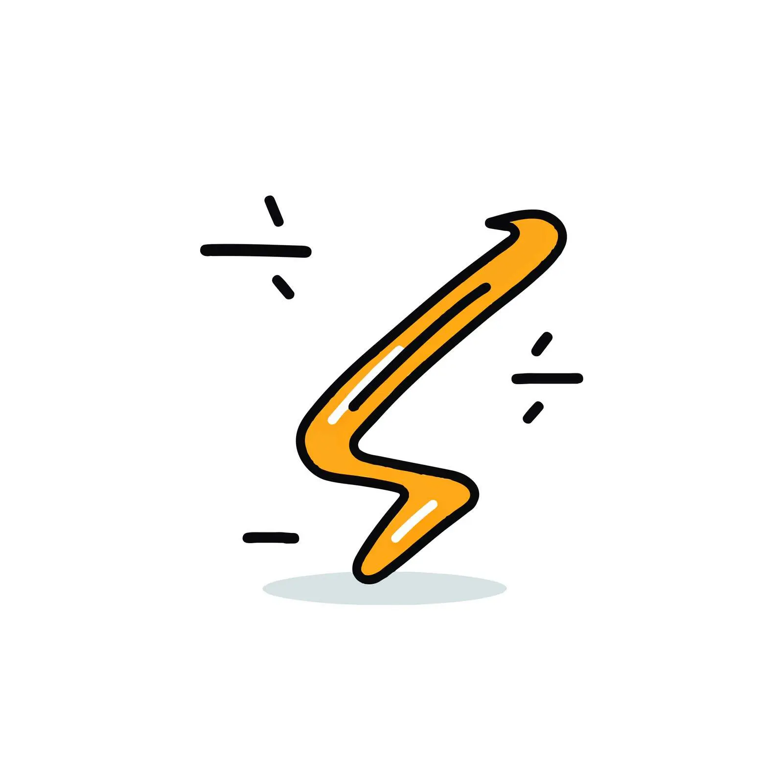 Simple Left Arrow Doodle Vector Icon – free navigation tool image from Dotvec