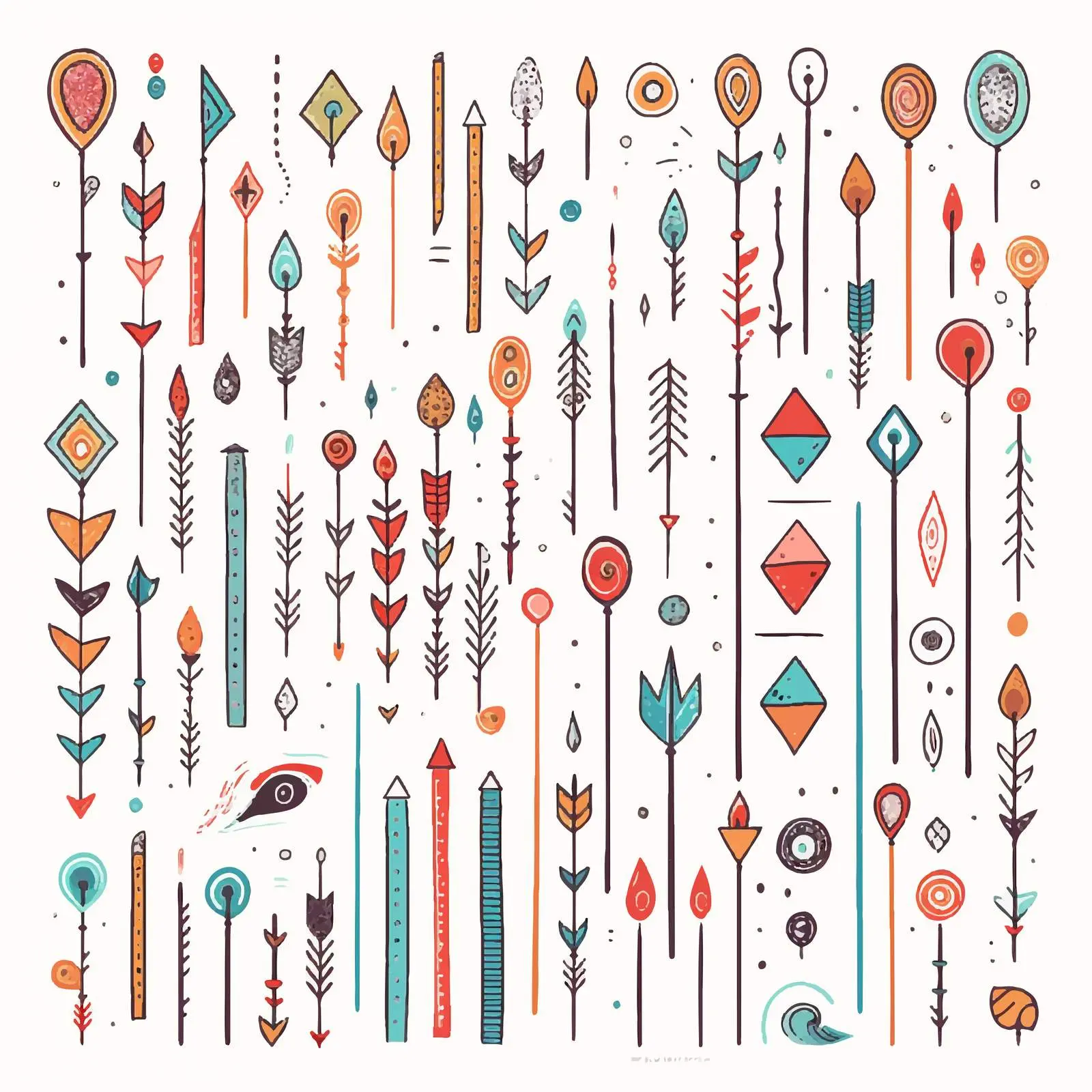 Colorful Arrow Infographics in Various Shapes – free rams image from Dotvec