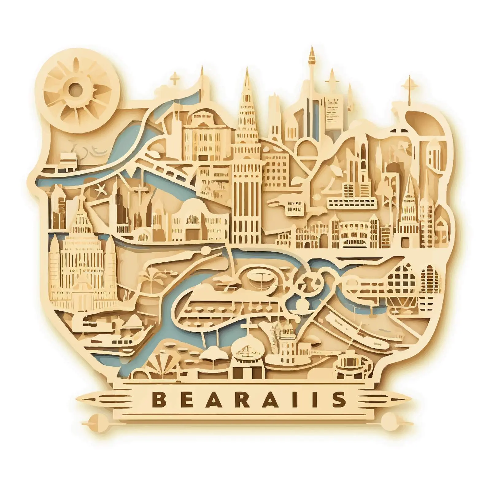 Art Deco Retro Belarus Map Vector Design — free download from Dotvec