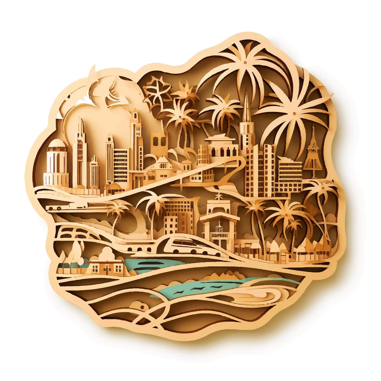 Art Deco Liberia Map Decorative Vector Design – free innovative design image from Dotvec