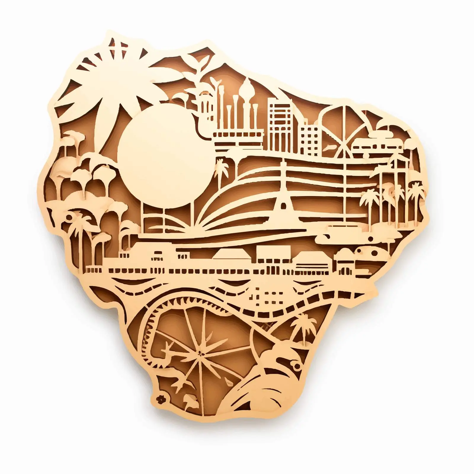 Art Deco Retro Liberia Map Decorative Vector — free download from Dotvec