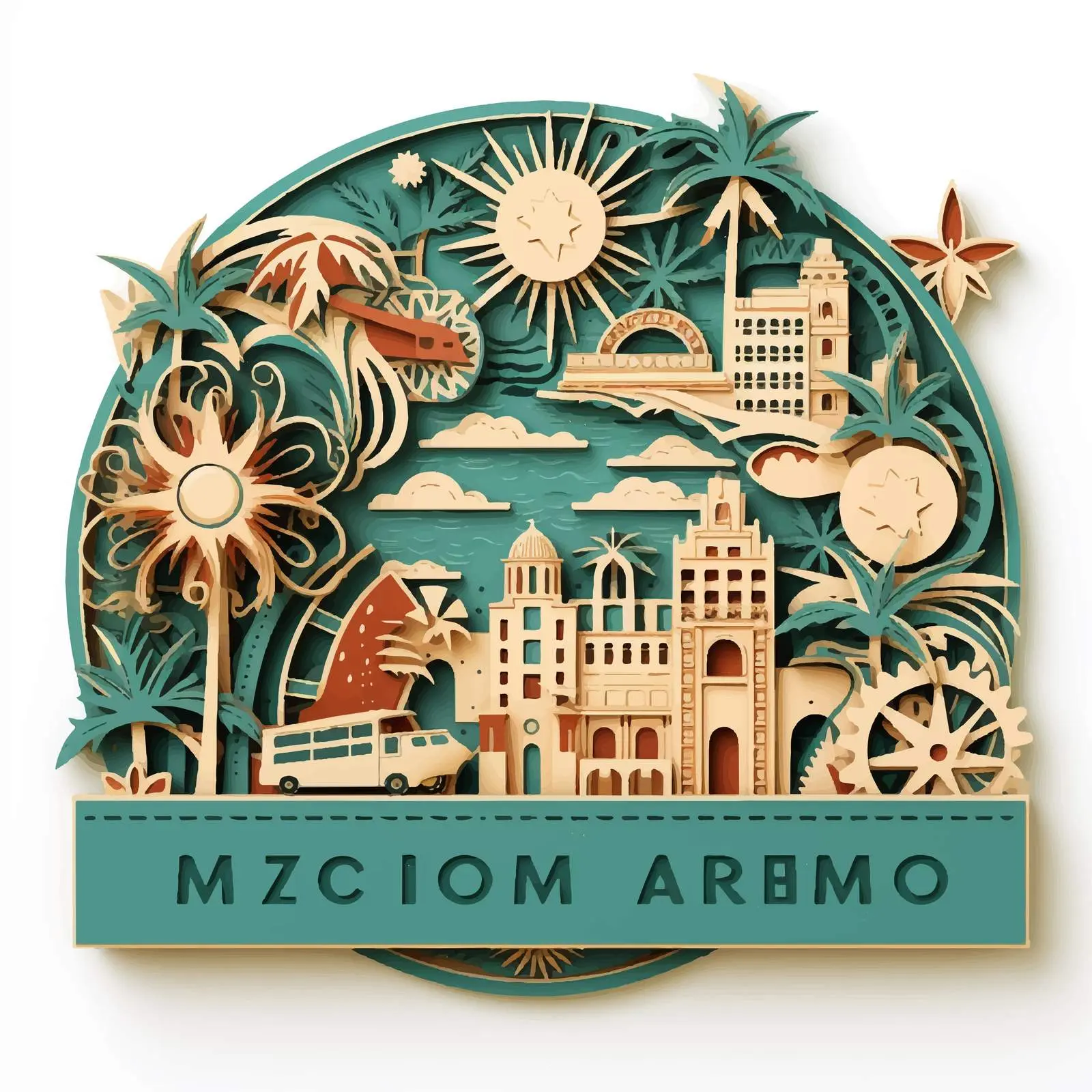 Art Deco Mozambique Map Decorative Vector Design – free african image from Dotvec