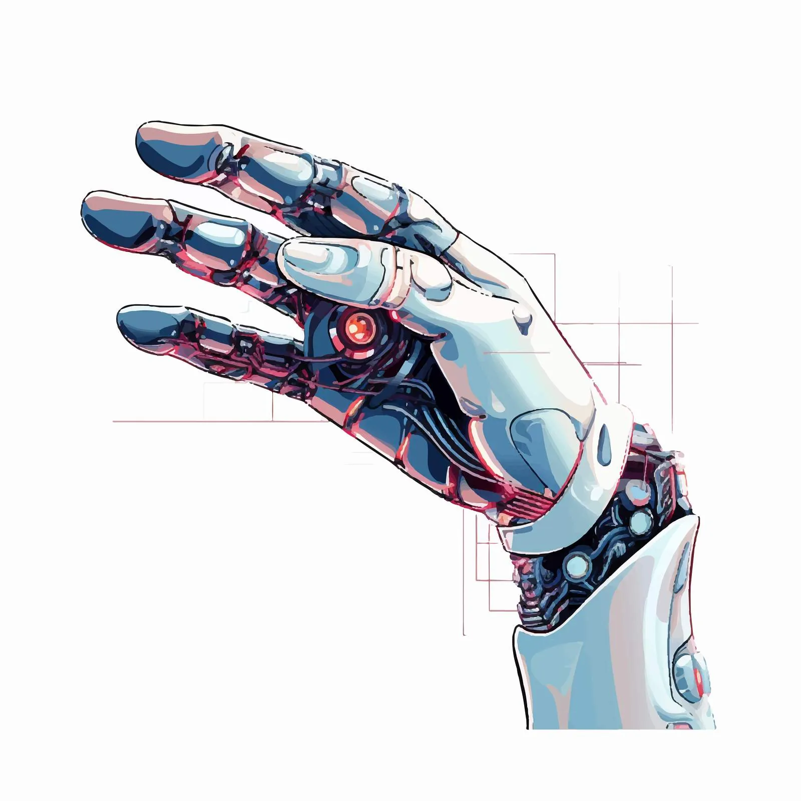 Smart Robot and Conscious Machine Vector Design – free smart robot image from Dotvec