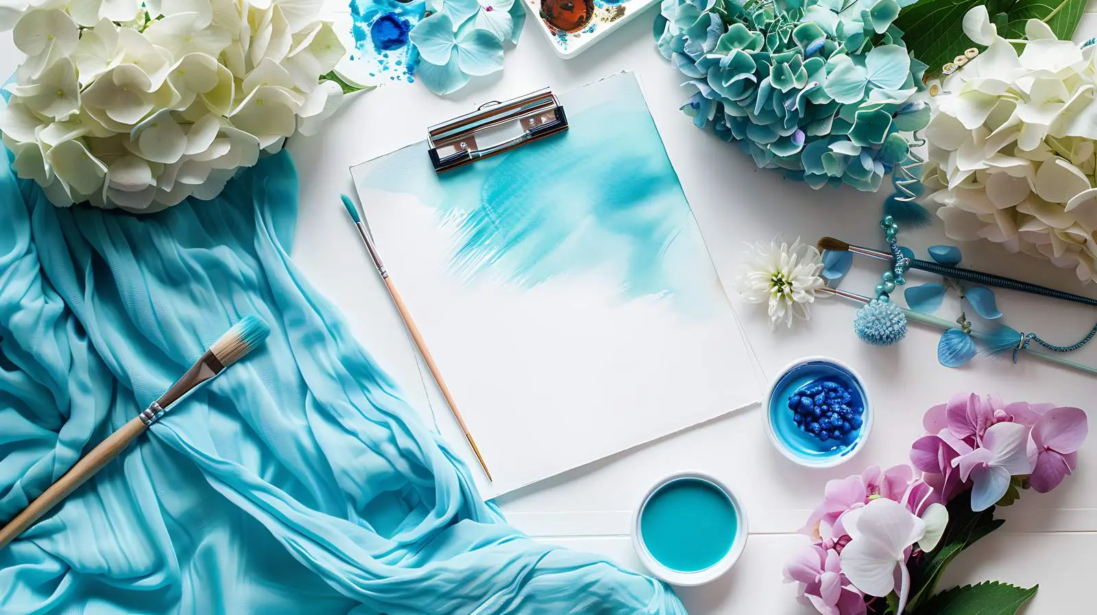 Artist Home Office Desk Workspace Setup — free download from Dotvec