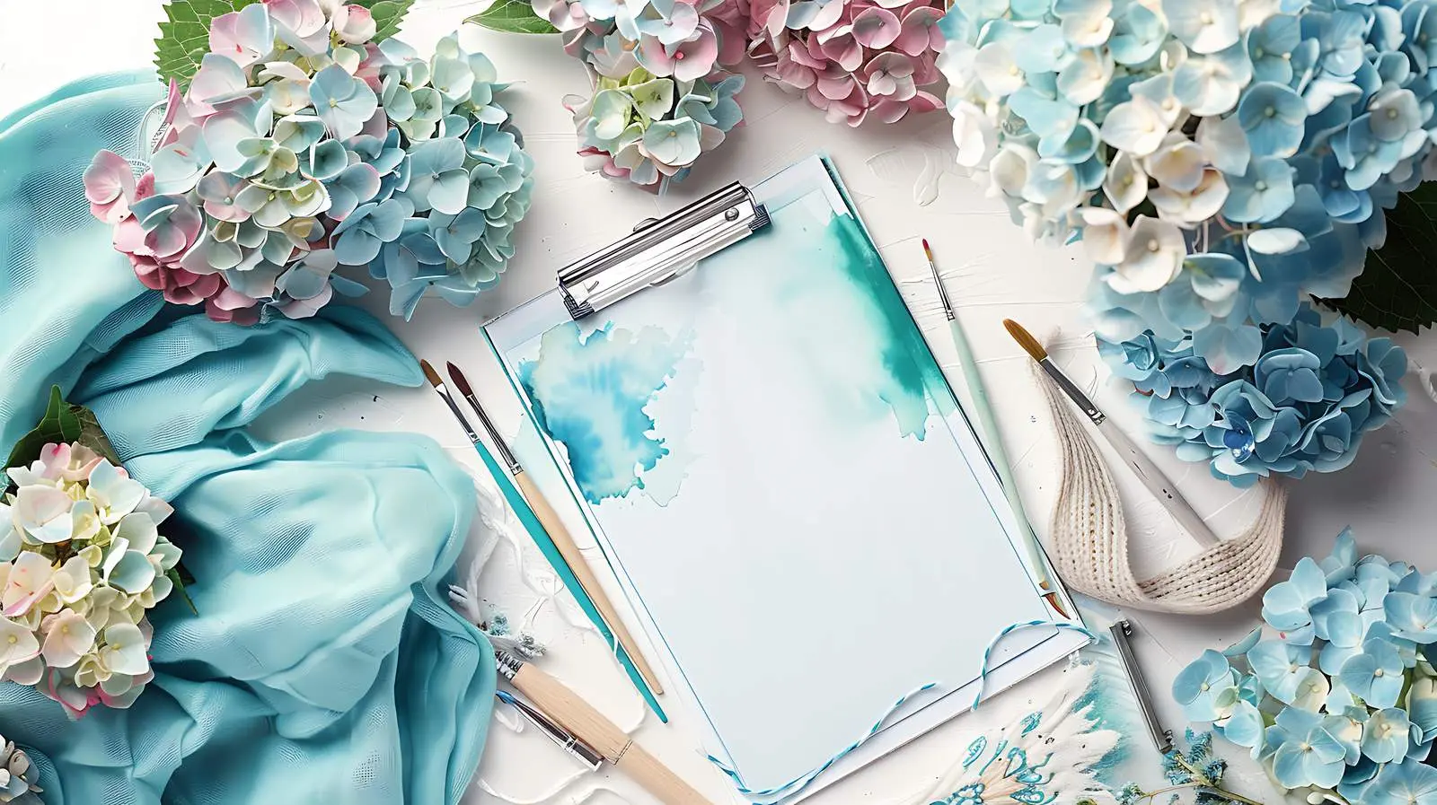 Artist's Home Office Desk Workspace Setup — free download from Dotvec