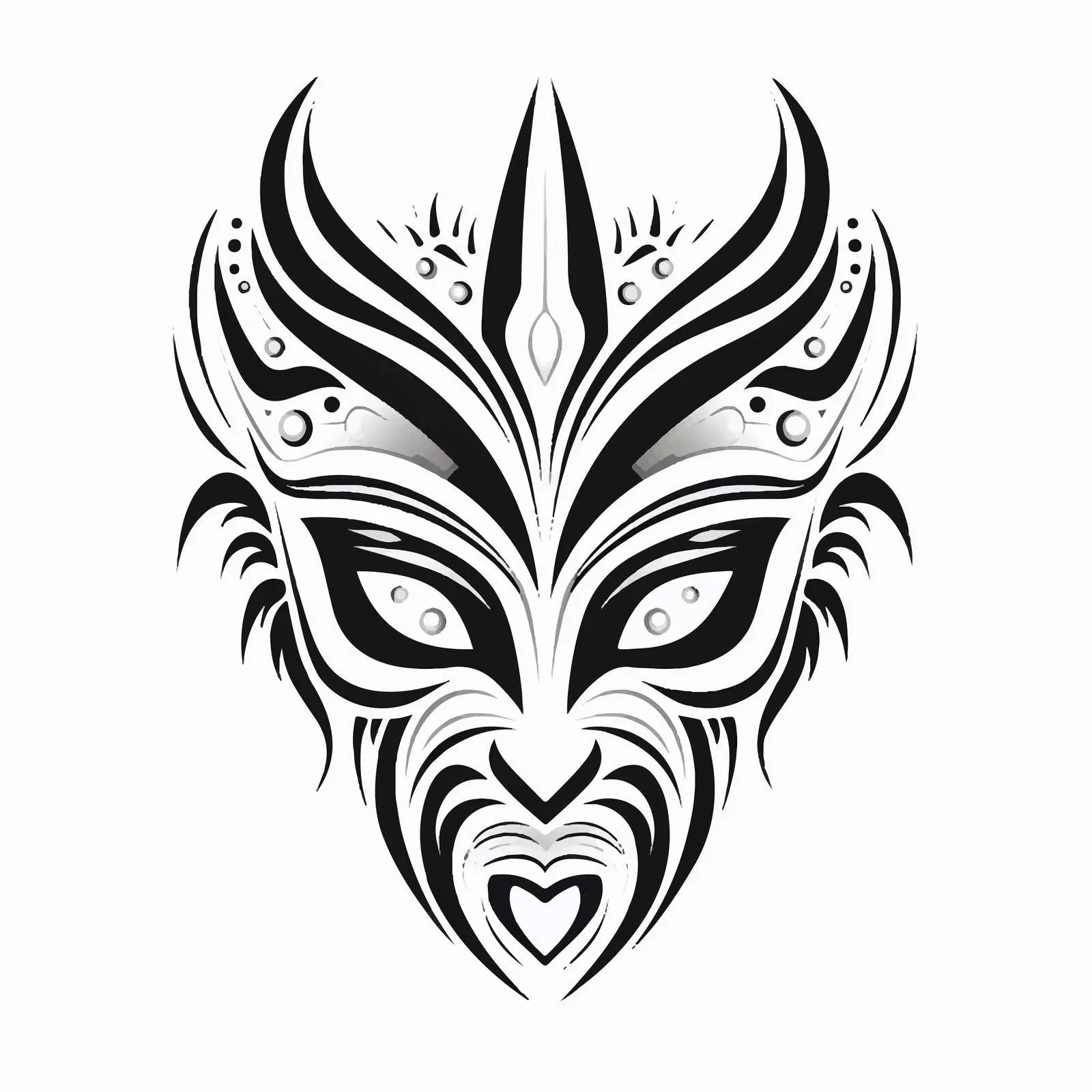 Artistic Winter Mask Design Element — free download from Dotvec
