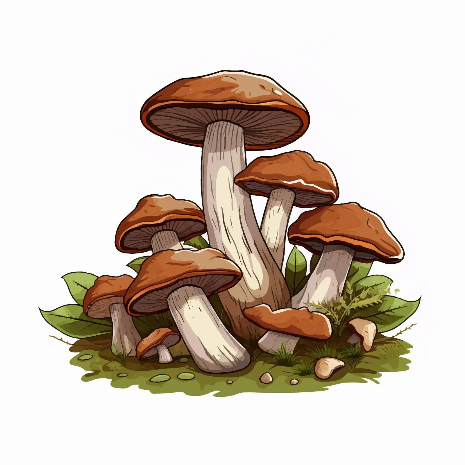 Fresh Asian Shimeji Mushrooms in Forest – free forest fungi image from Dotvec
