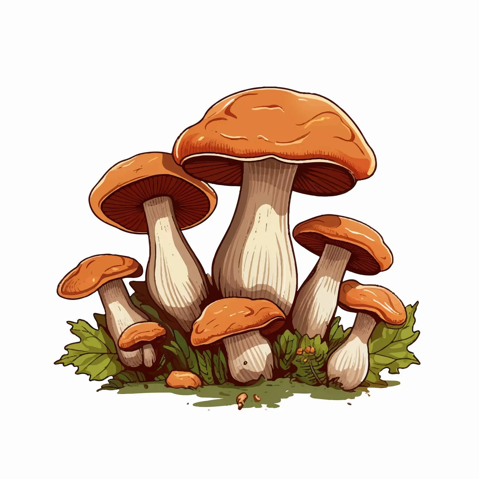 Fresh Clump of Asian Shimeji Mushrooms — free download from Dotvec