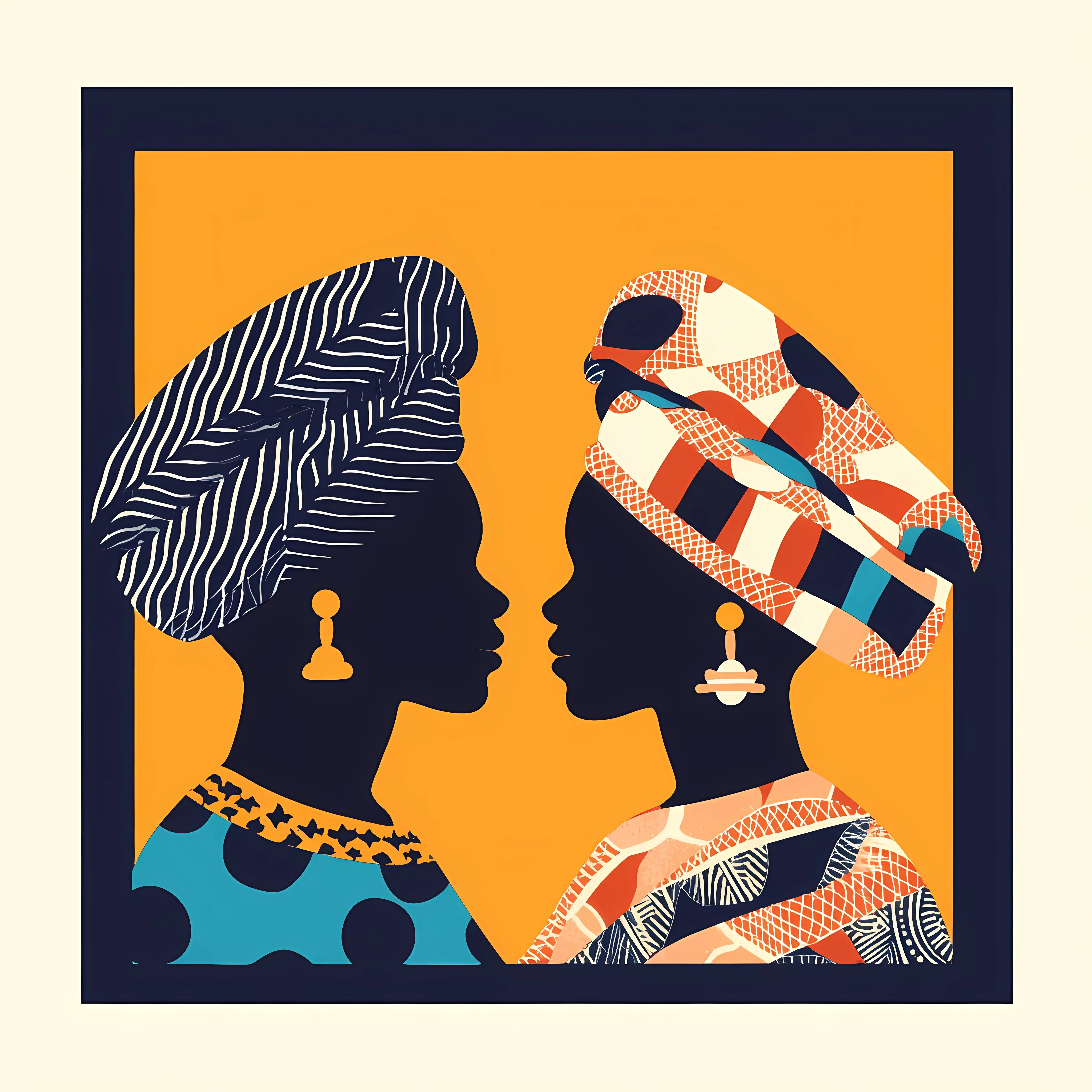 Aso Oke Vintage Flat Vector Illustration — free download from Dotvec