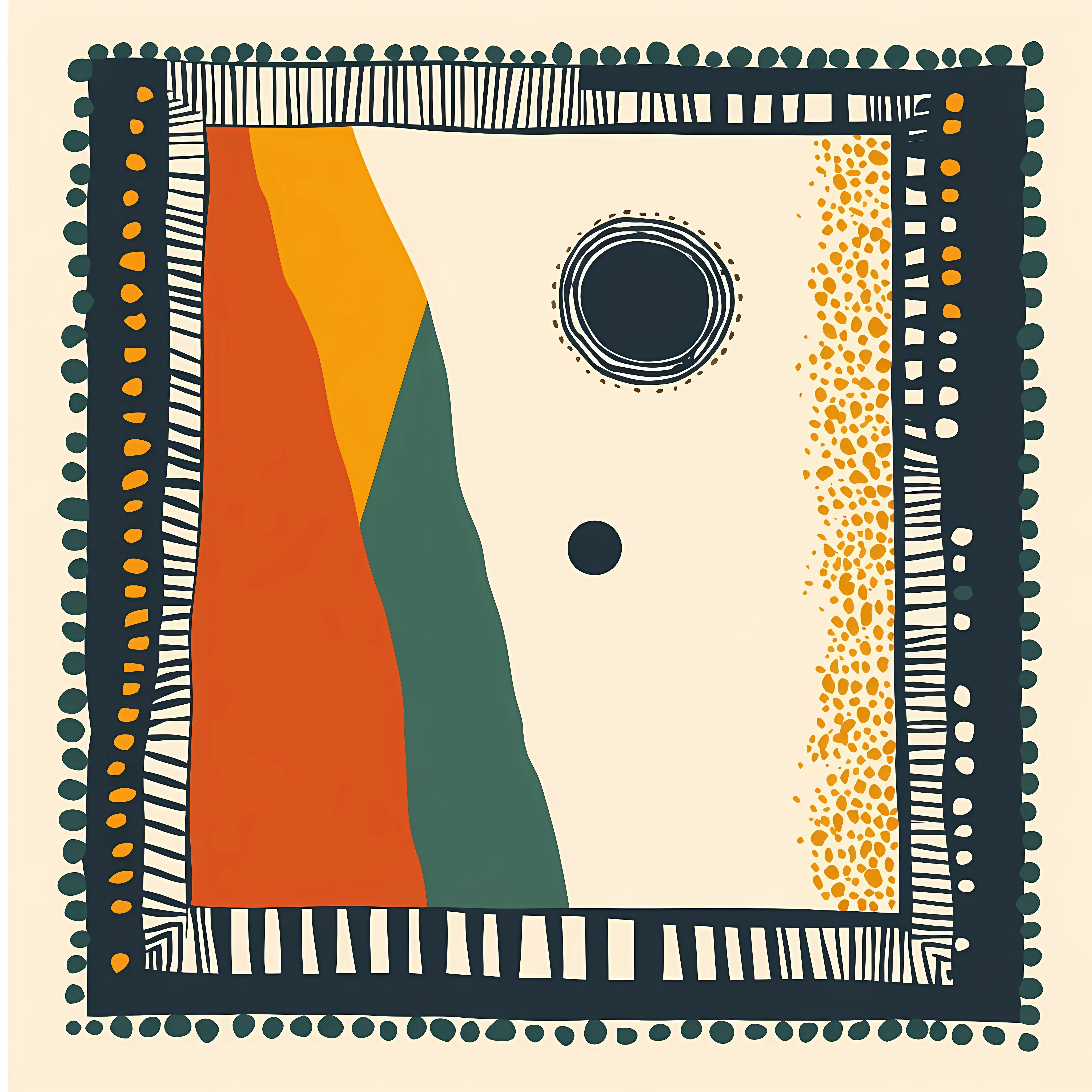 Vintage Aso Oke Flat Vector Illustration – free colorful textiles image from Dotvec