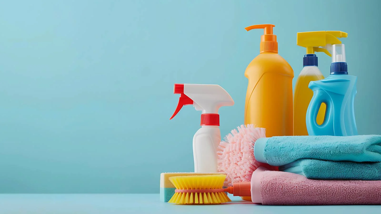 Diverse Cleaning and Home Care Products Display — free download from Dotvec