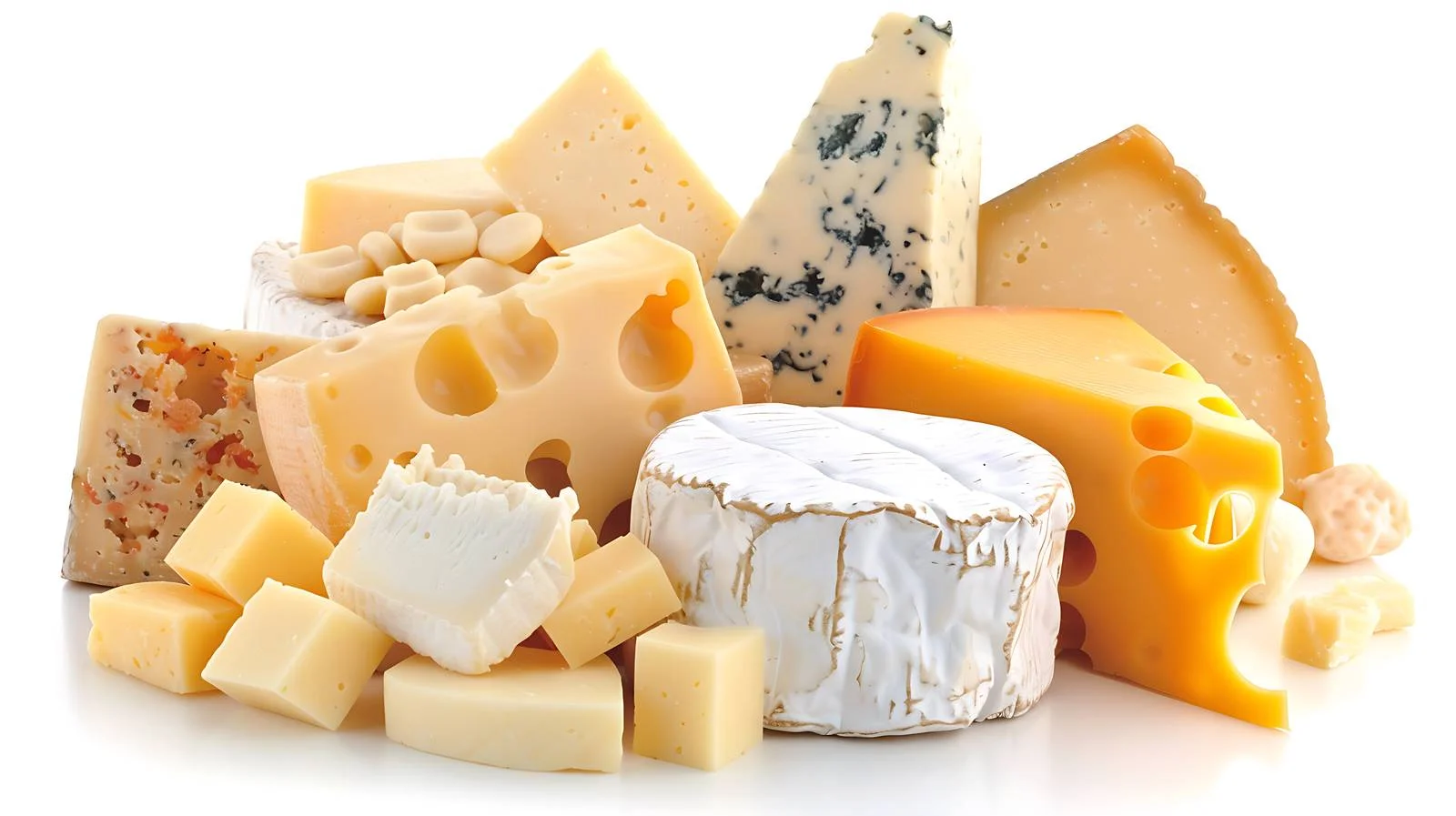 Cheese Types on Wooden Table — free download from Dotvec