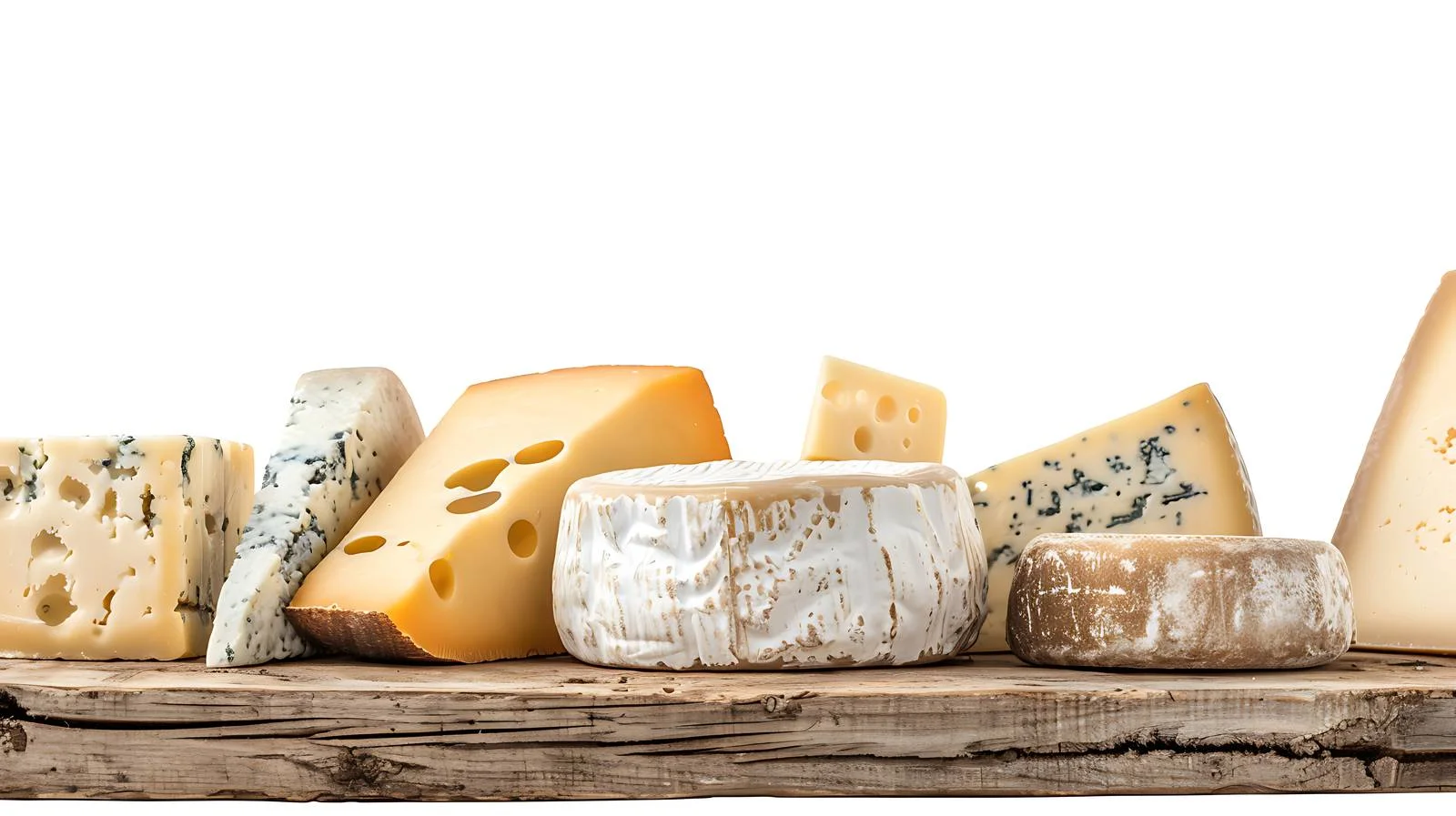 Cheese Varieties on Wooden Table — free download from Dotvec