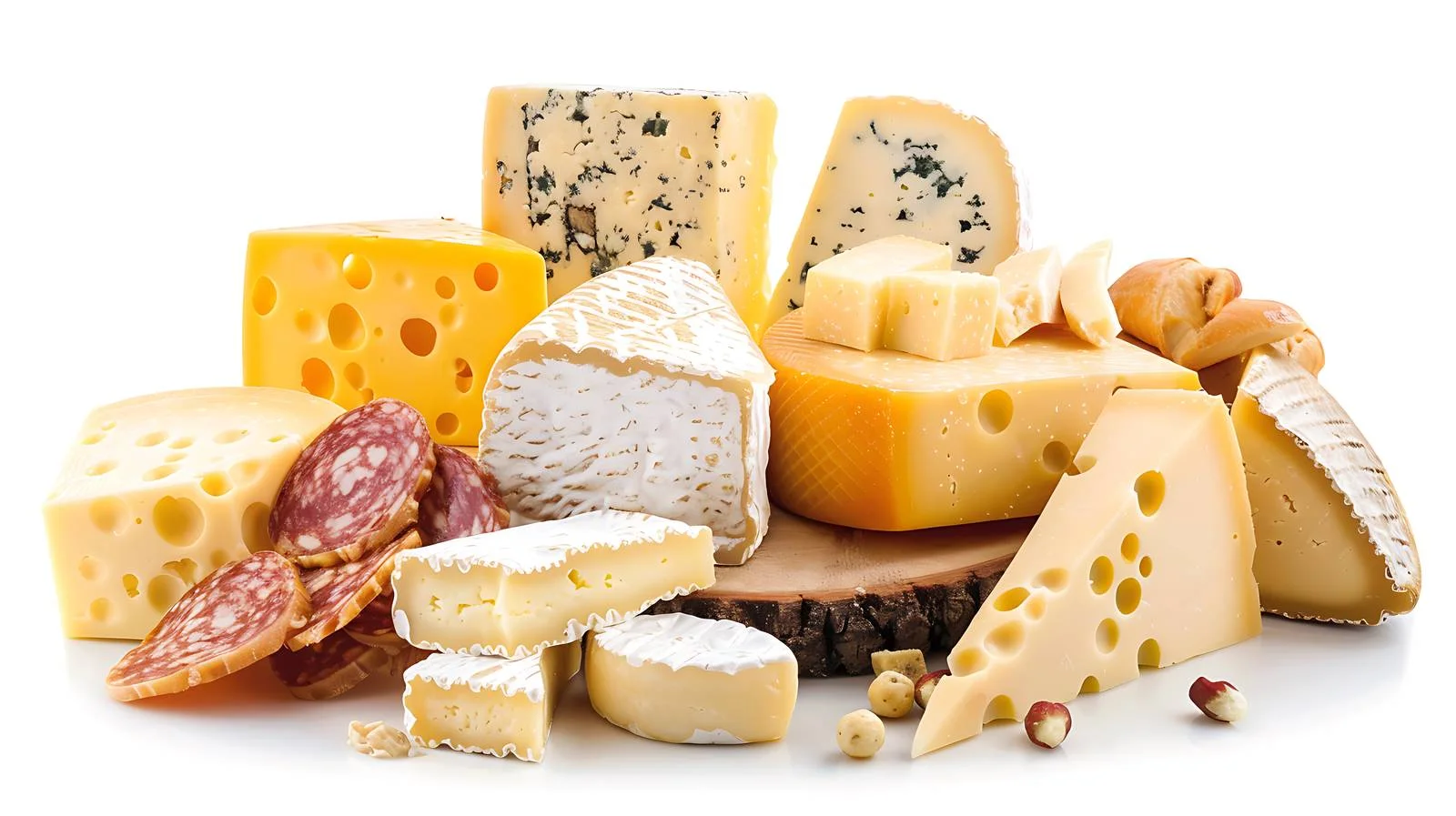 Cheese Assortment on Wooden Table — free download from Dotvec