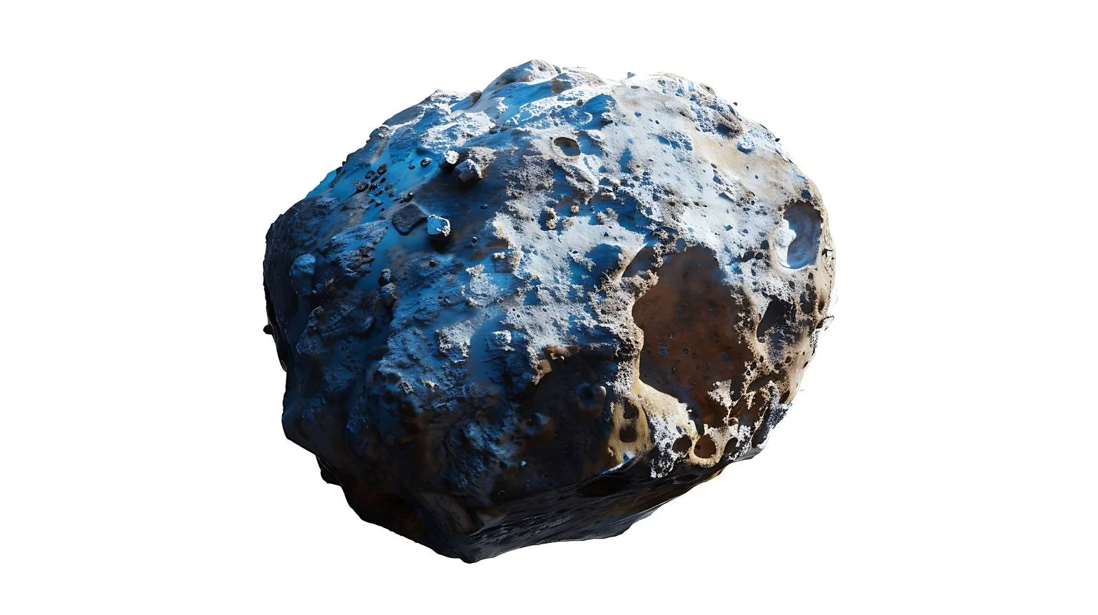 Asteroid near Earth with Meteorite — free download from Dotvec