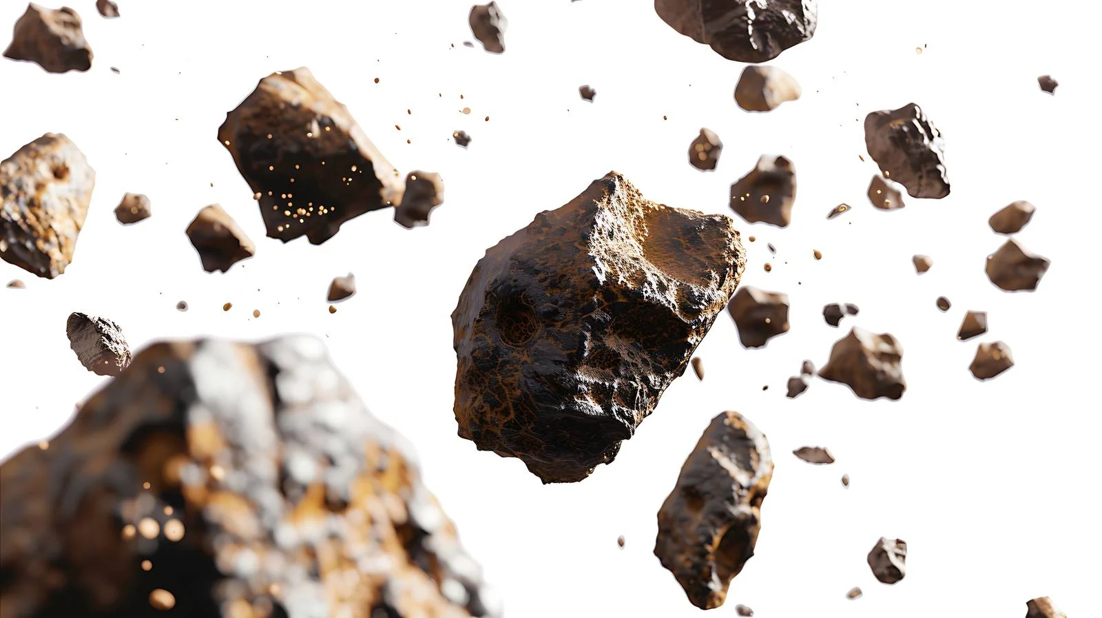 Asteroids in Deep Space Image — free download from Dotvec