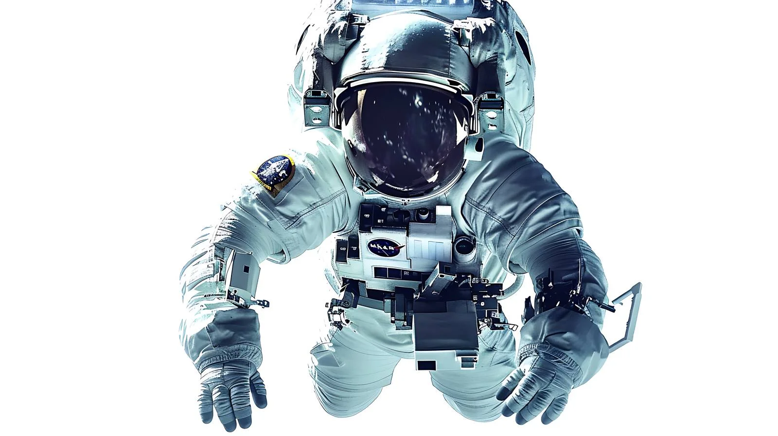 Astronaut in Outer Space with Earth Background — free download from Dotvec