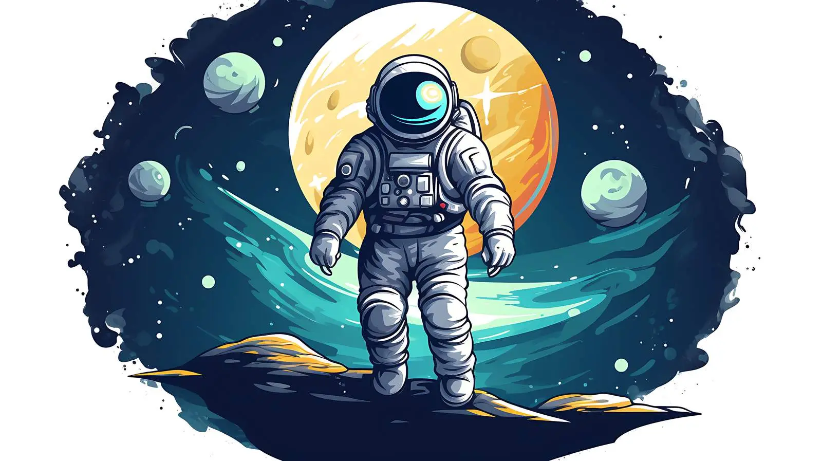 Space Exploration Scene — free download from Dotvec