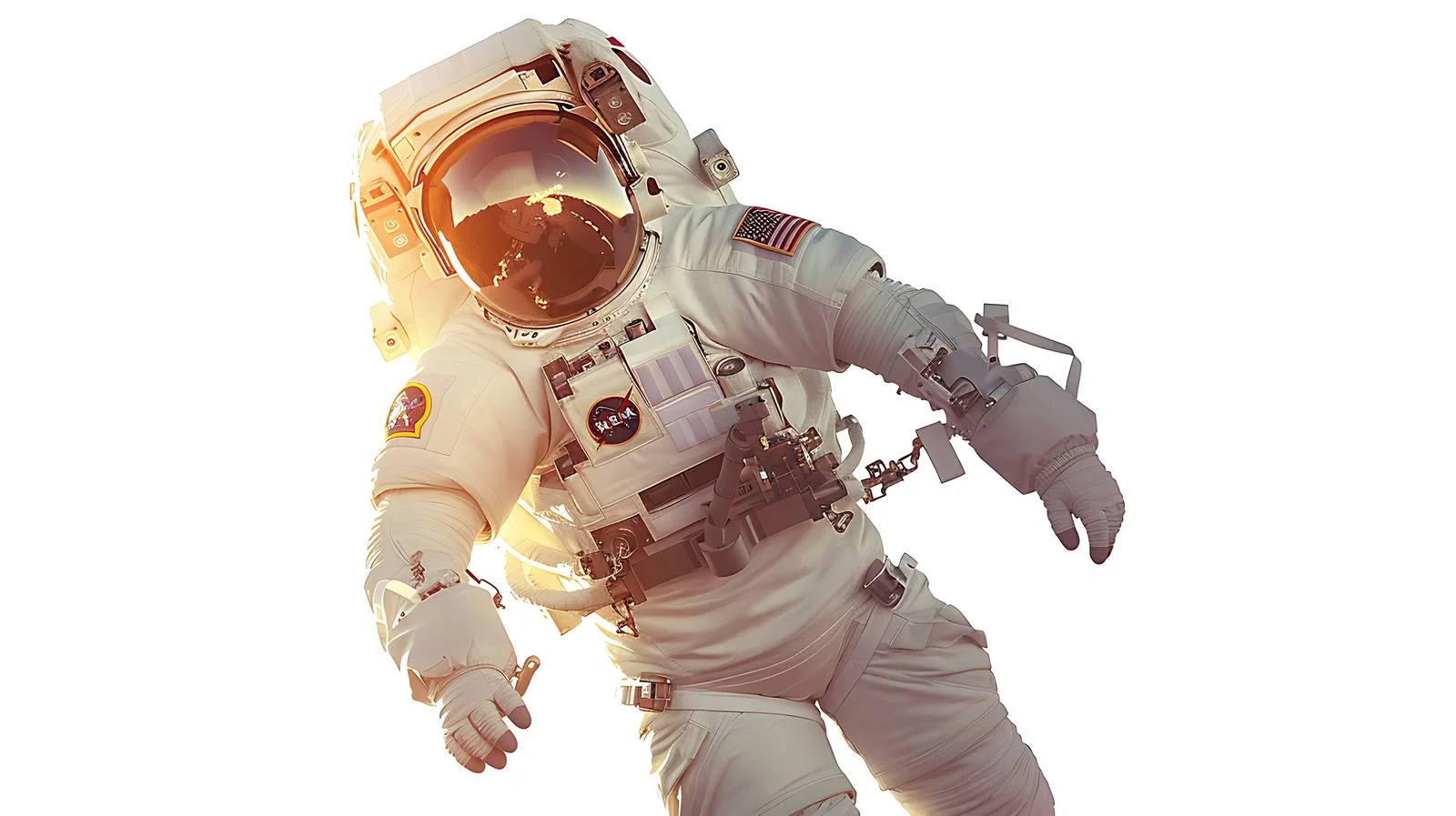 Astronaut in Outer Space Scene — free download from Dotvec