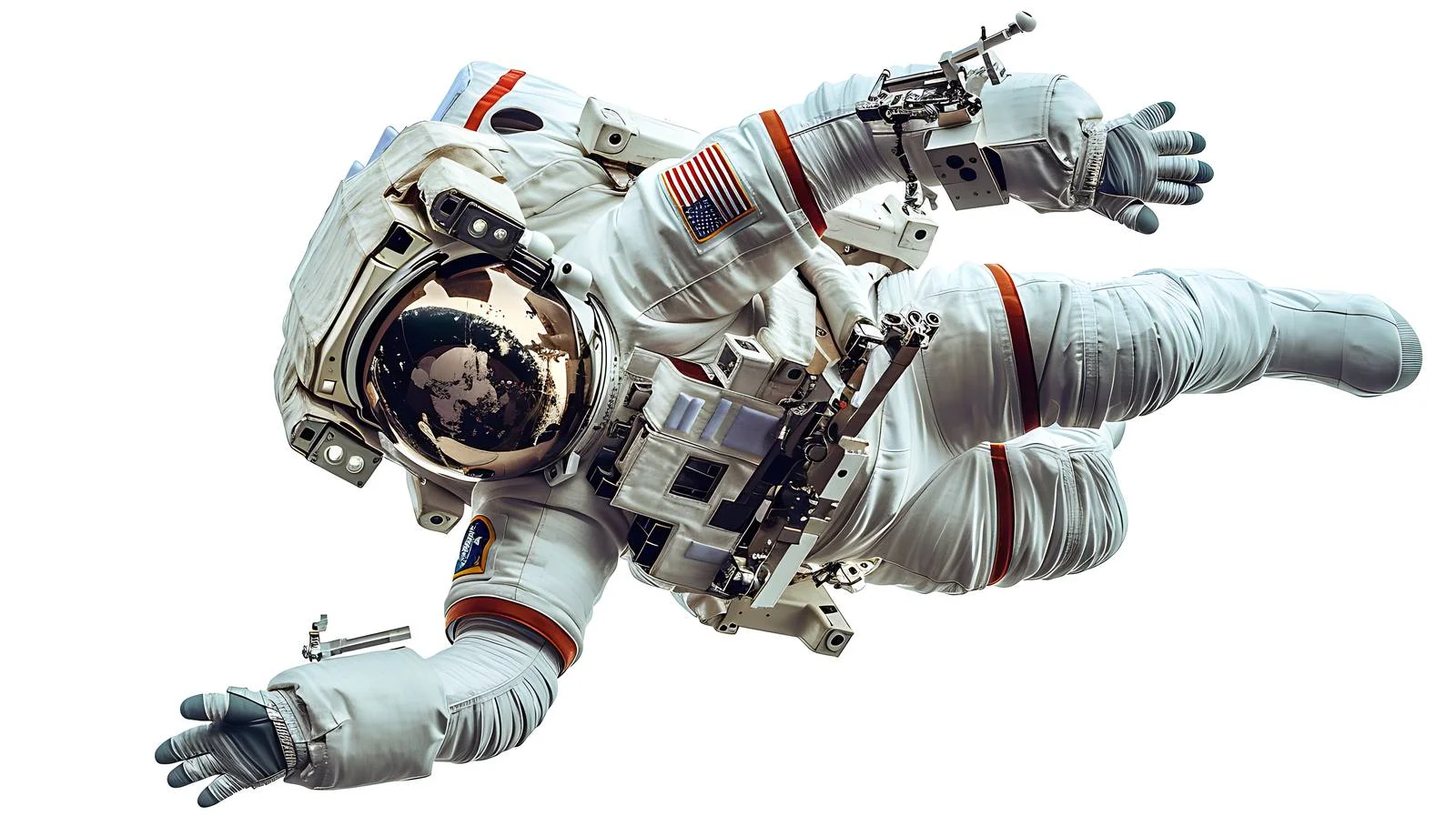 Astronaut in Outer Space on Spaceship — free download from Dotvec