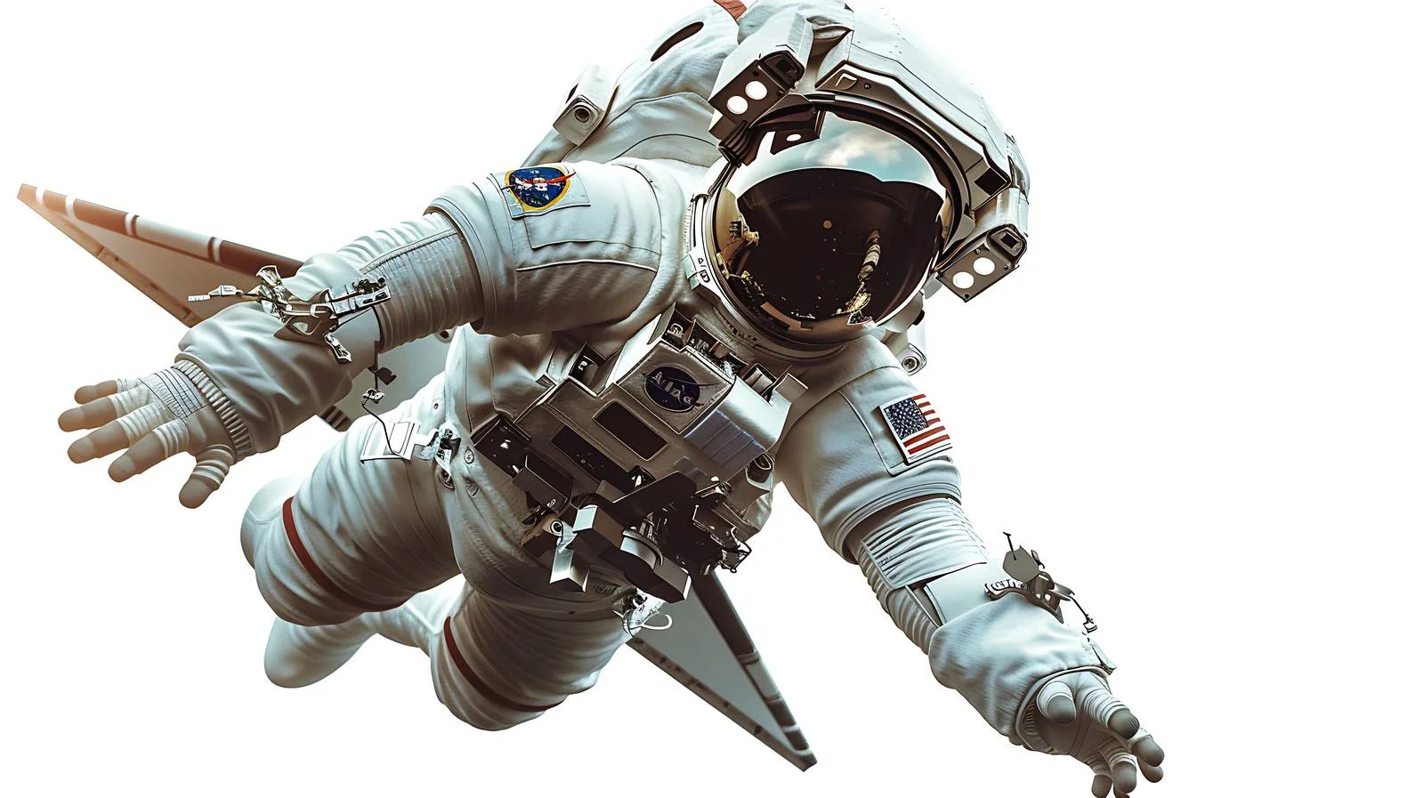 Astronaut in Outer Space on Spaceship — free download from Dotvec
