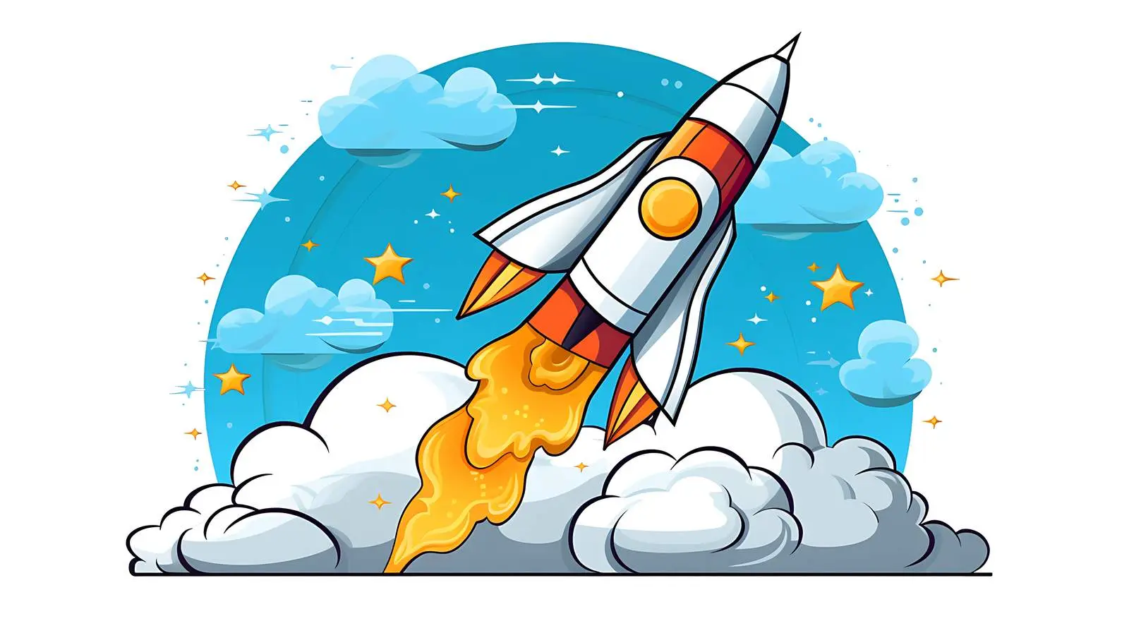 Space Travel Cartoon Illustration — free download from Dotvec