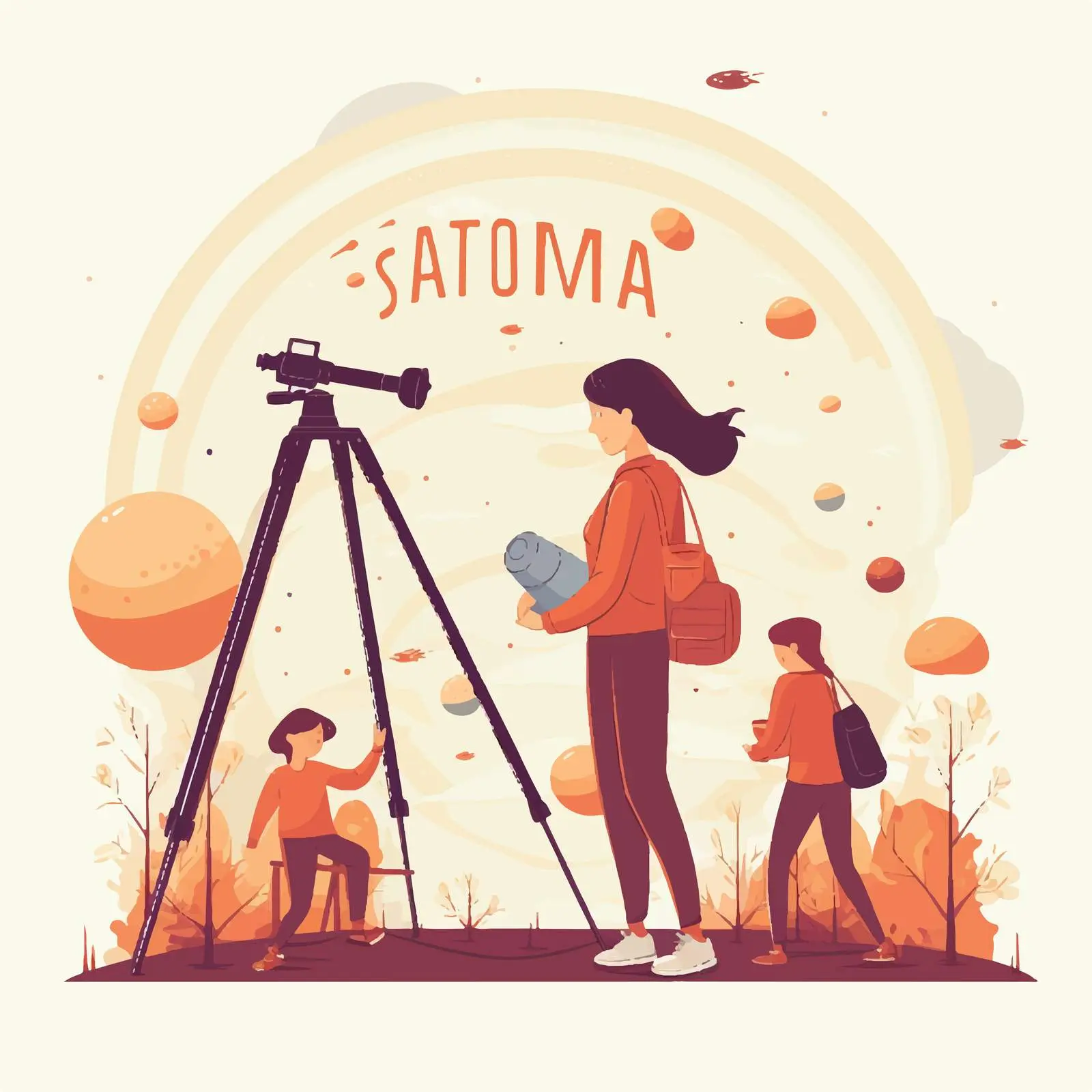 Colorful Astronomy Day Promo Poster Design — free download from Dotvec