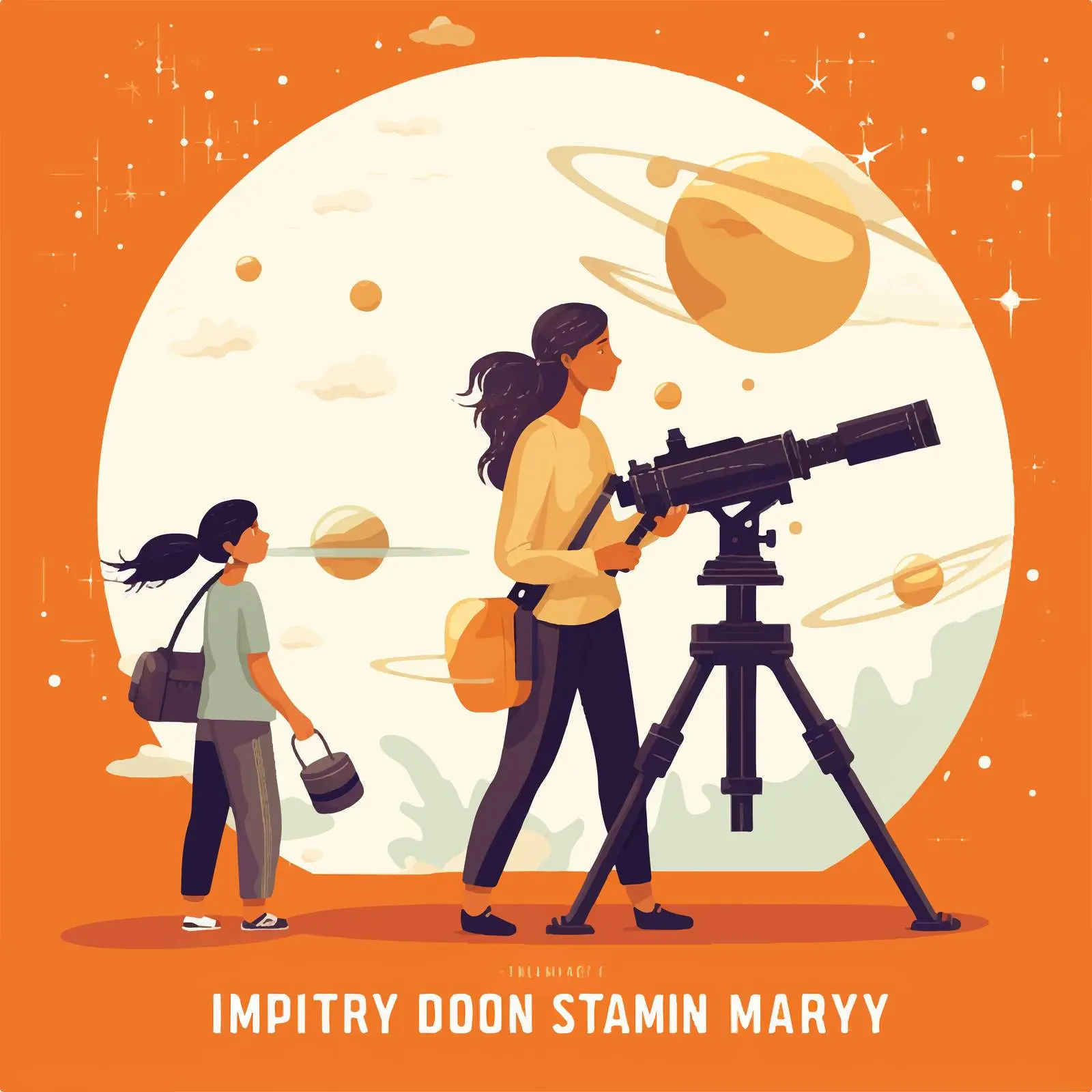 Colorful Astronomy Day Promo Poster — free download from Dotvec