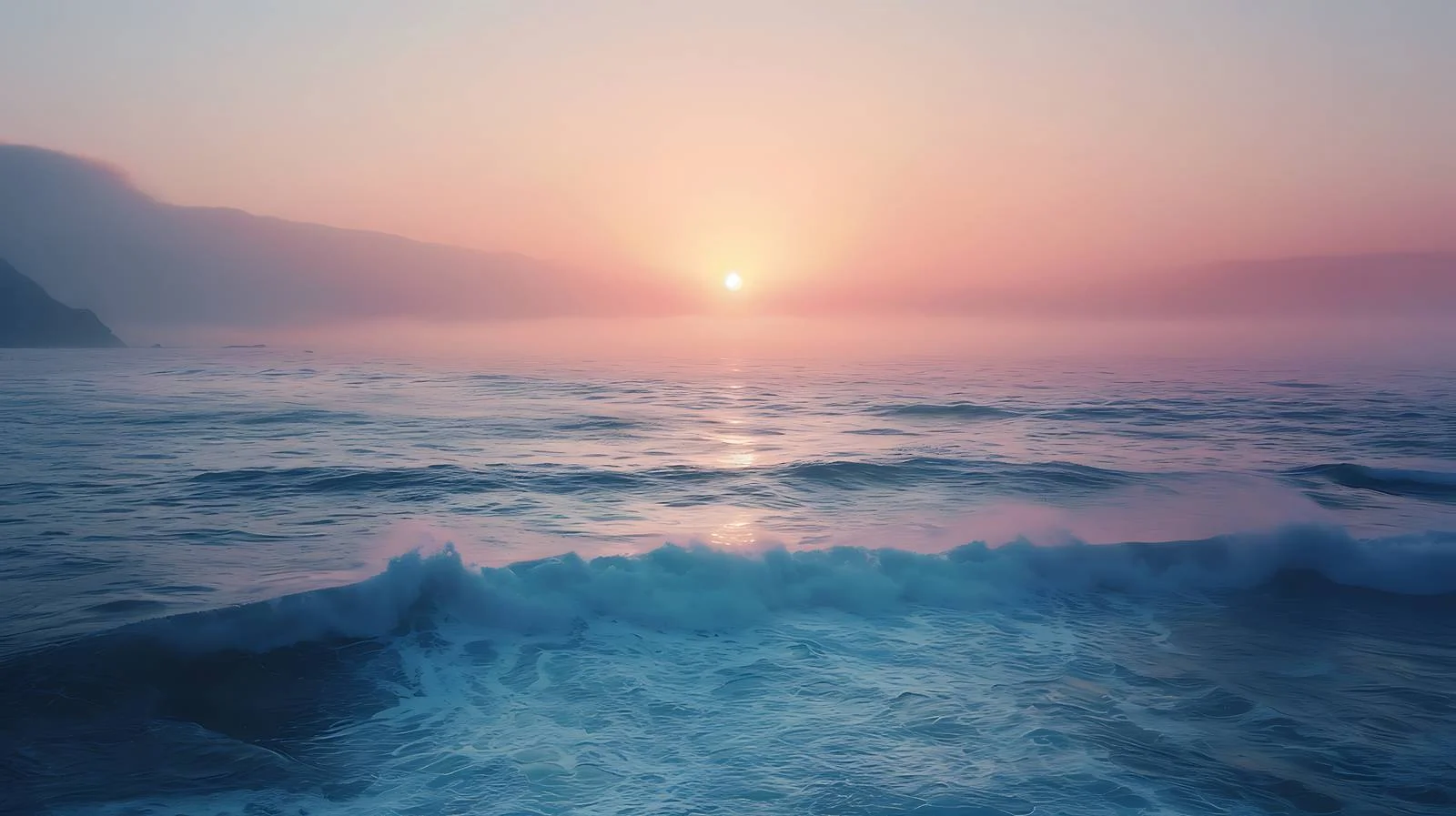 Morning Glow on Coastal White Background — free download from Dotvec