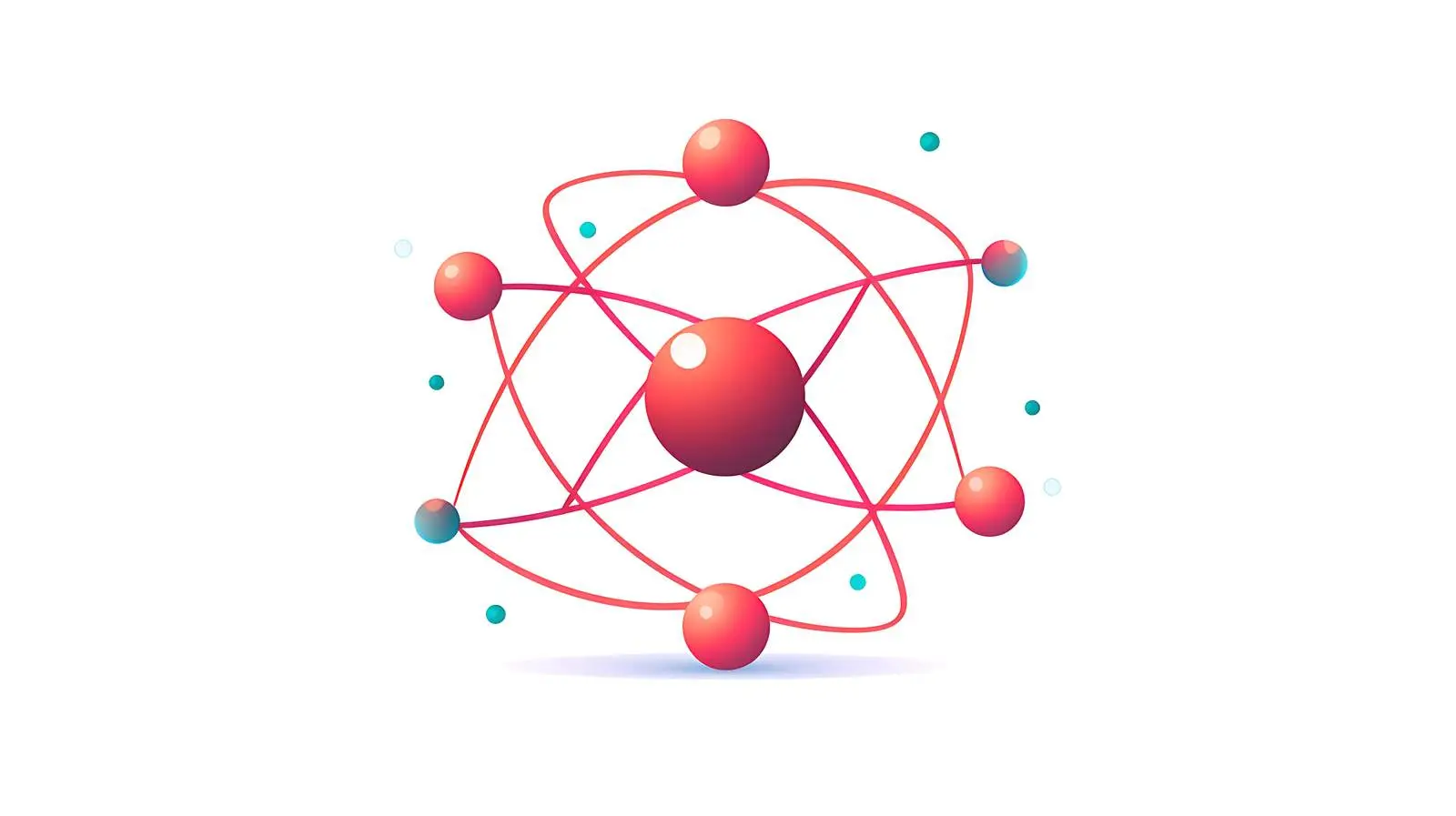 Atom Vector Illustration on White Background — free download from Dotvec