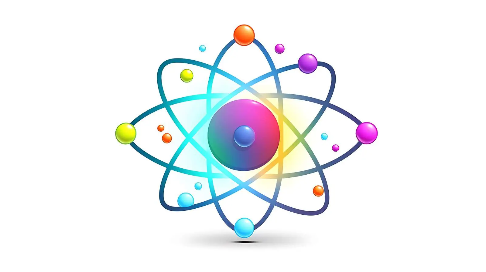 Atom Vector Illustration on White Background — free download from Dotvec