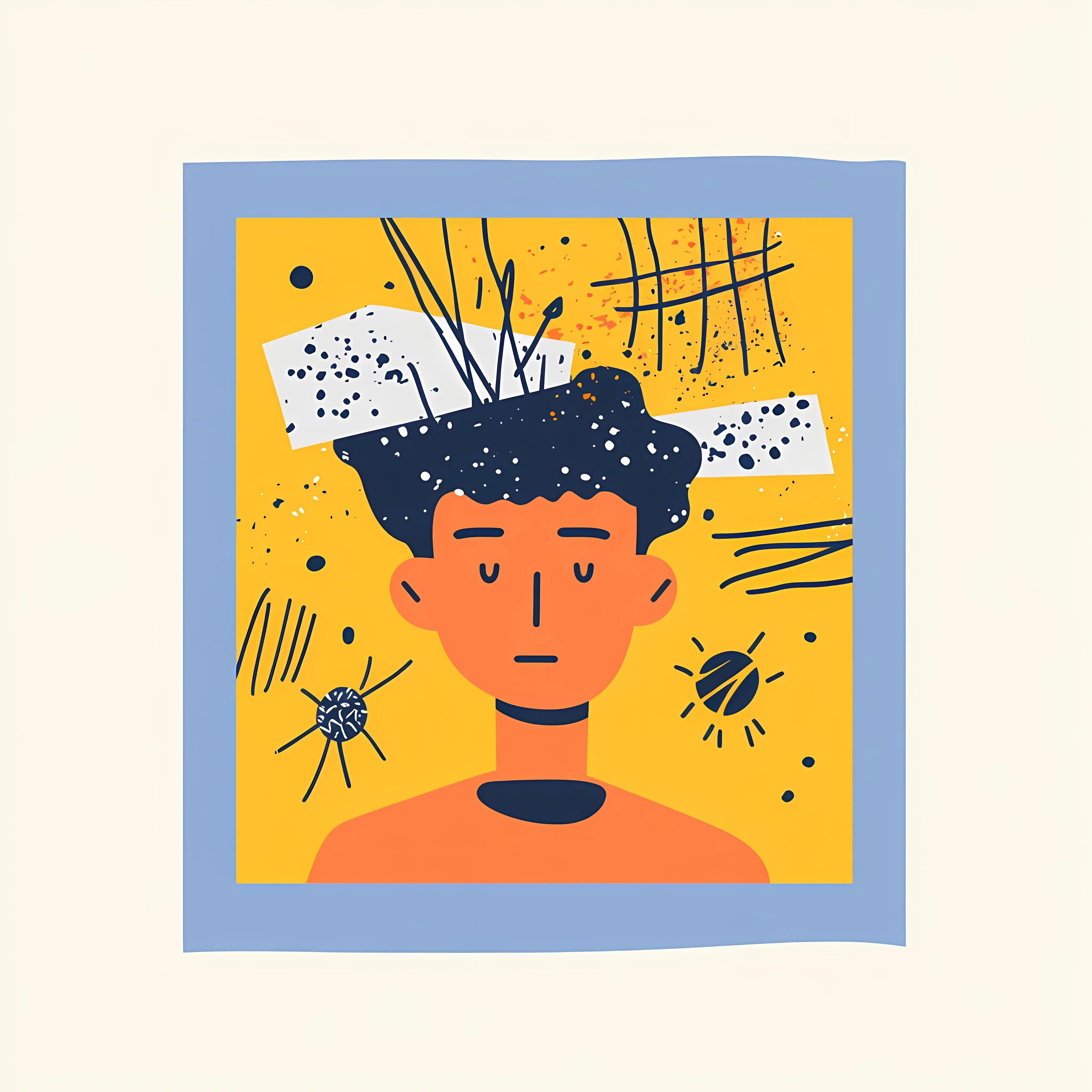 ADHD Behavior Flat Vector Illustration – free inclusive education image from Dotvec