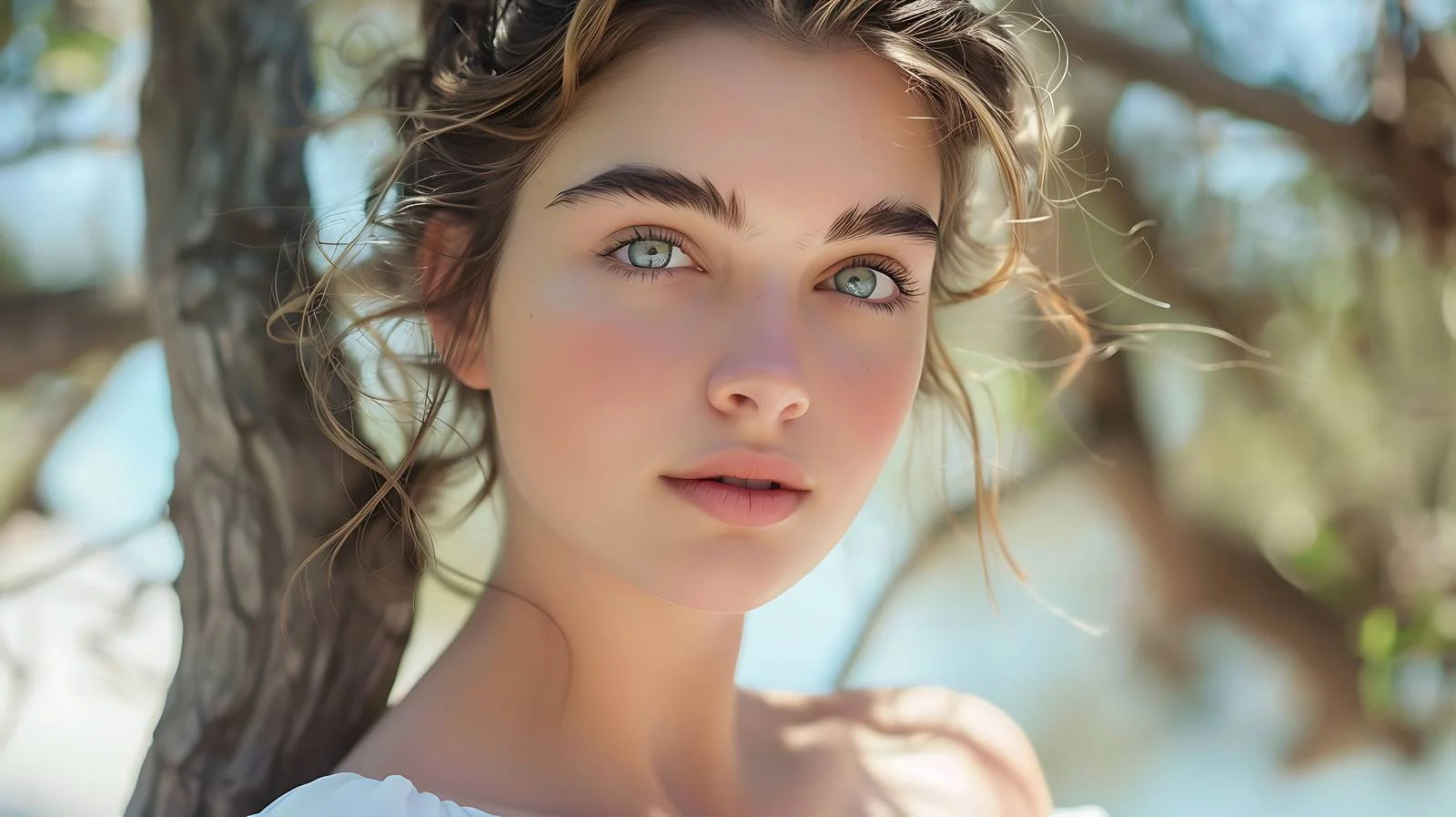 Elegant Modest Young Lady Natural Beauty — free download from Dotvec